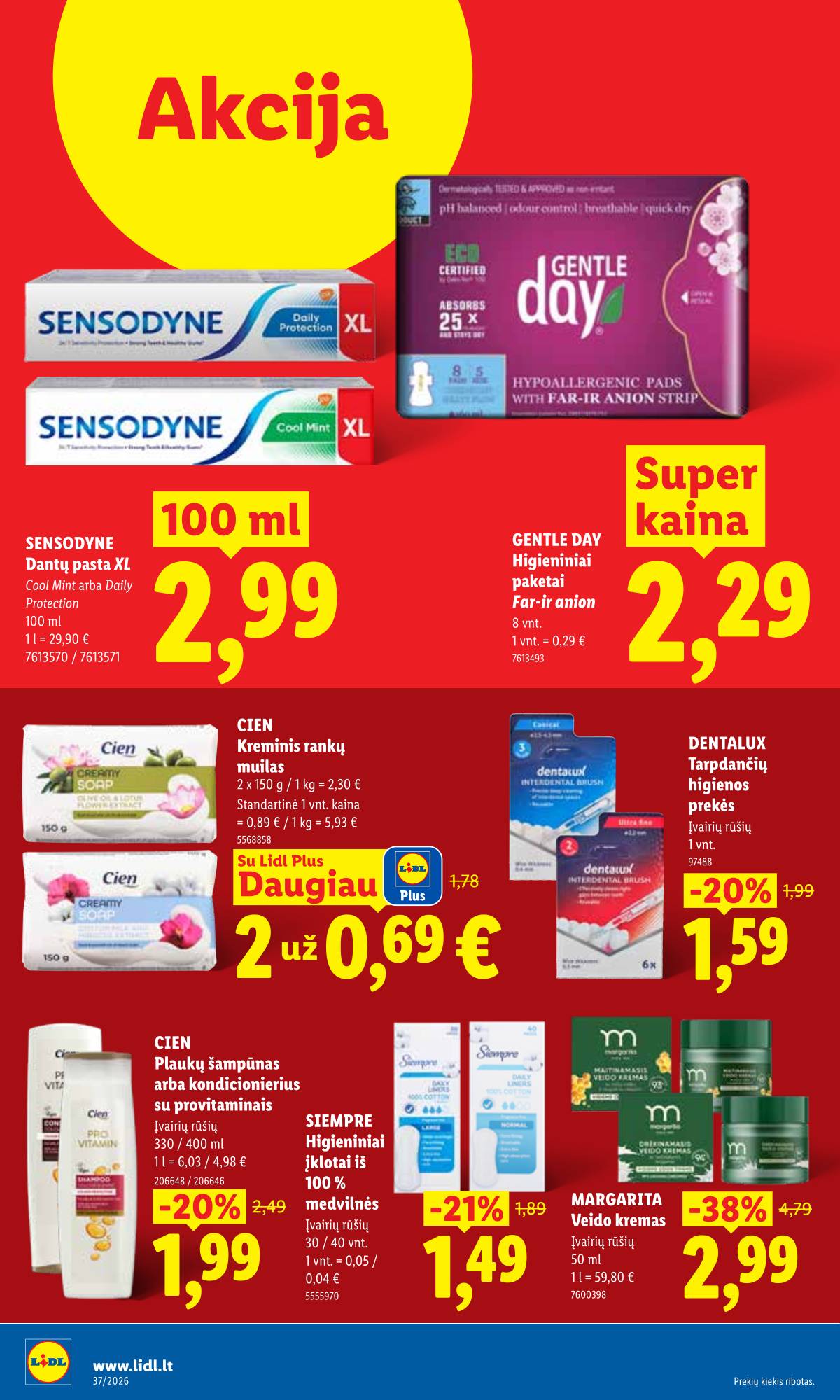 Lidl - LIDL SAVAITĖS Maisto prekių akcijų leidinys 38 puslapis