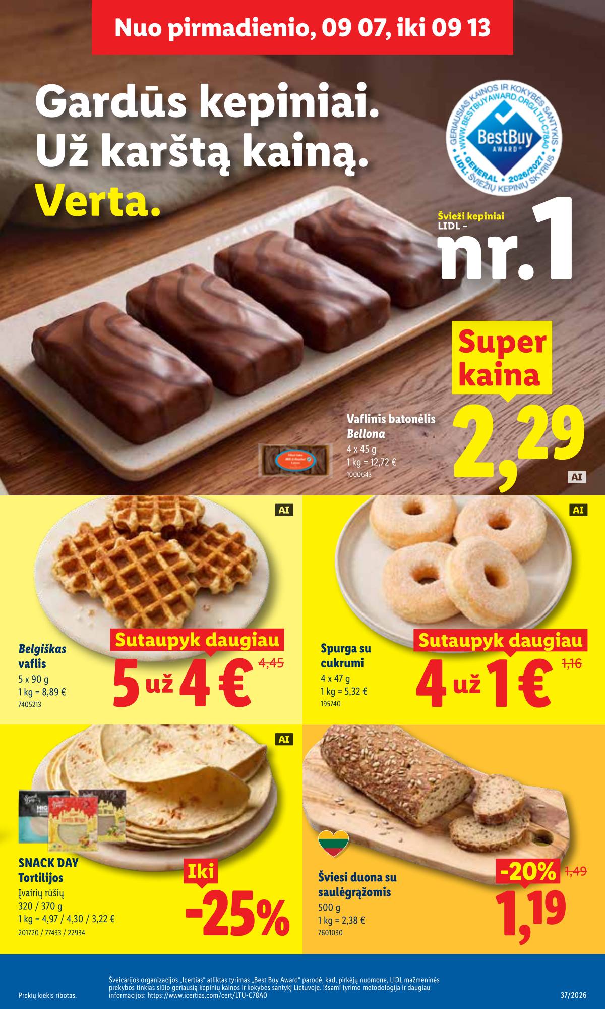 Lidl - LIDL SAVAITĖS Maisto prekių akcijų leidinys 39 puslapis