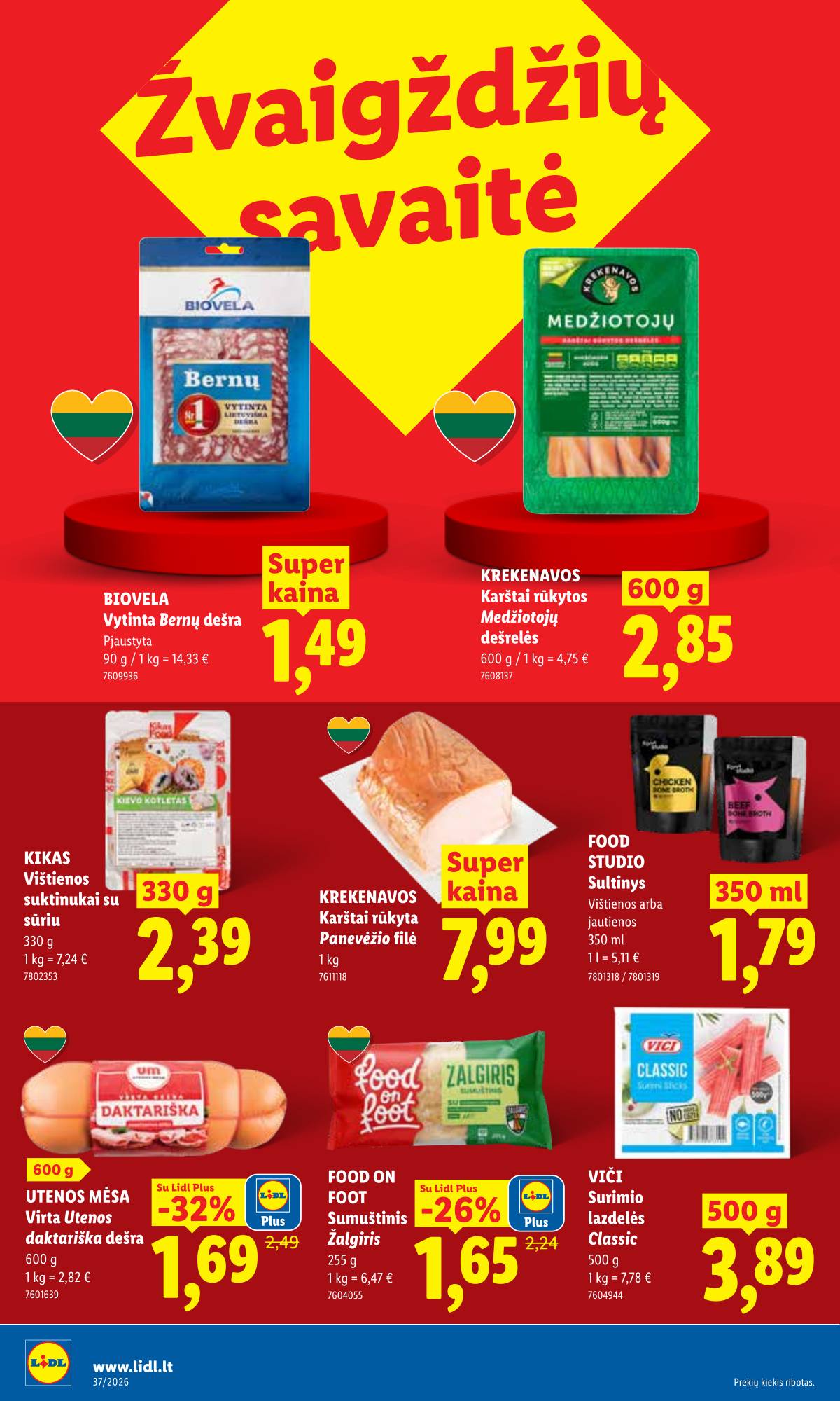 Lidl - LIDL SAVAITĖS Maisto prekių akcijų leidinys 6 puslapis