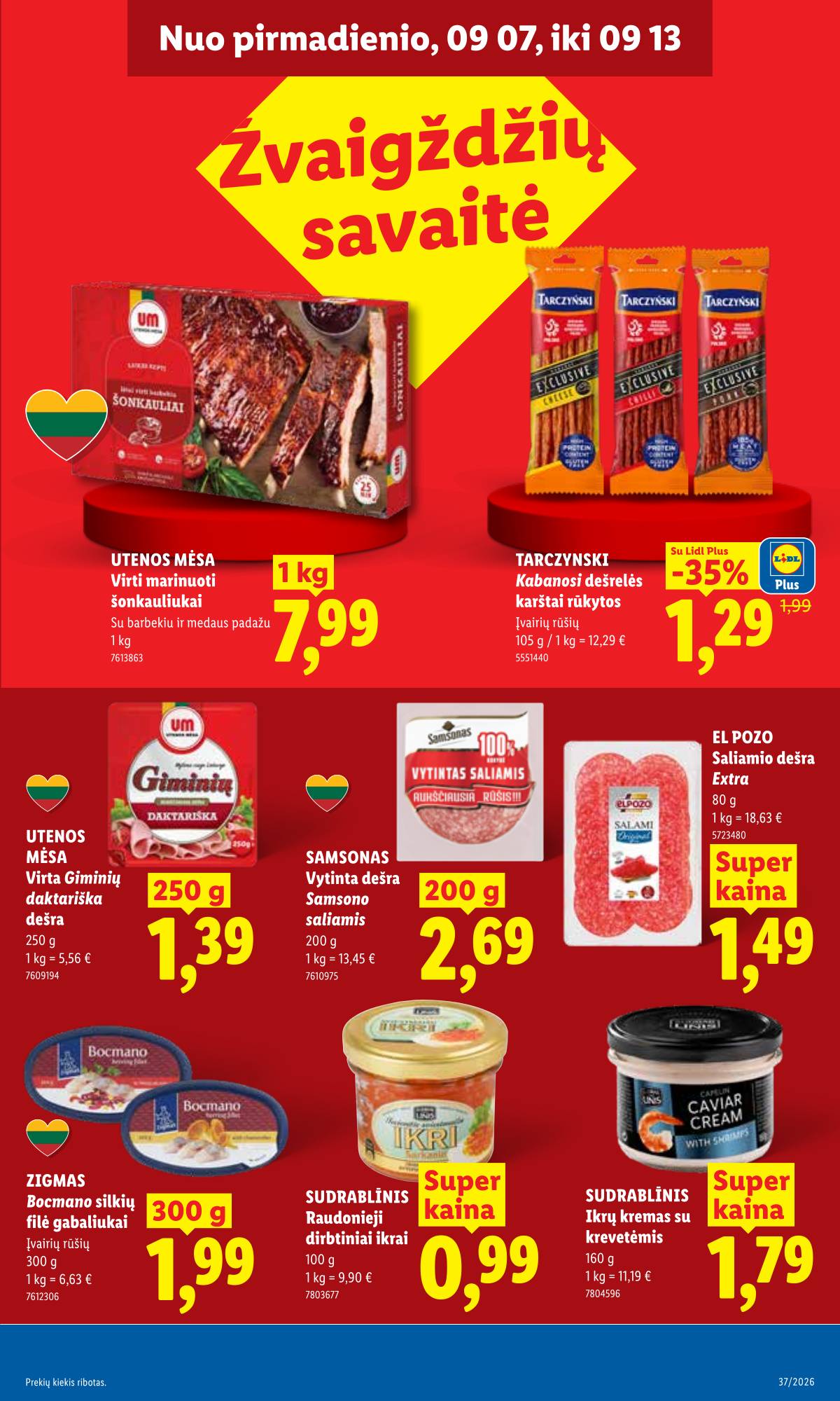 Lidl - LIDL SAVAITĖS Maisto prekių akcijų leidinys 7 puslapis