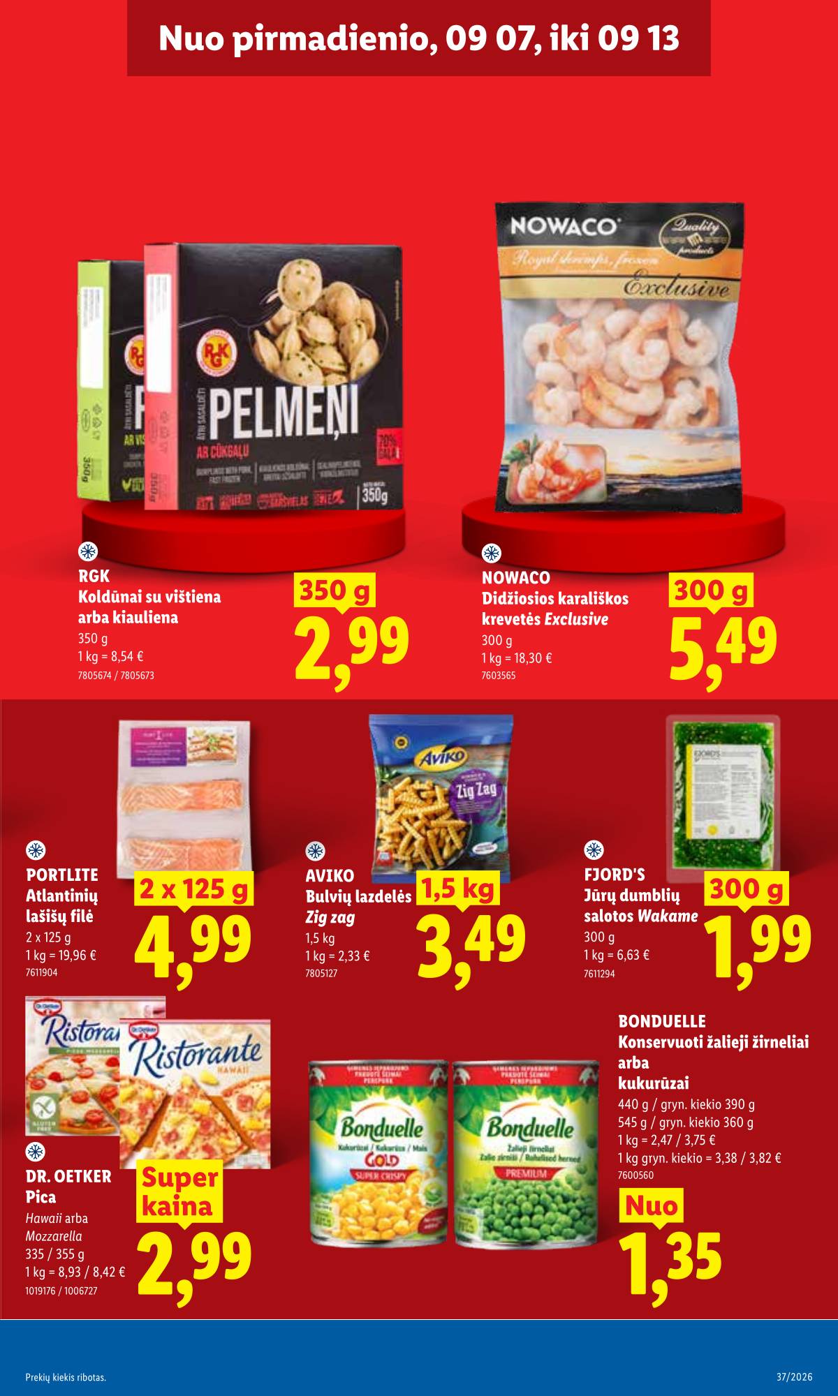 Lidl - LIDL SAVAITĖS Maisto prekių akcijų leidinys 9 puslapis