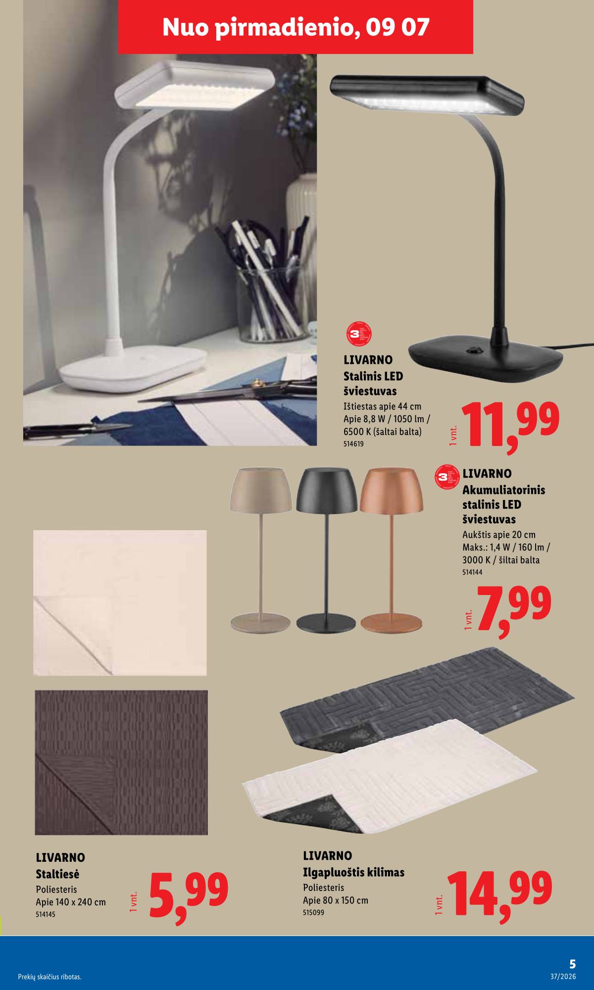 Lidl - LIDL Ne maisto prekių akcijų leidinys 5 puslapis