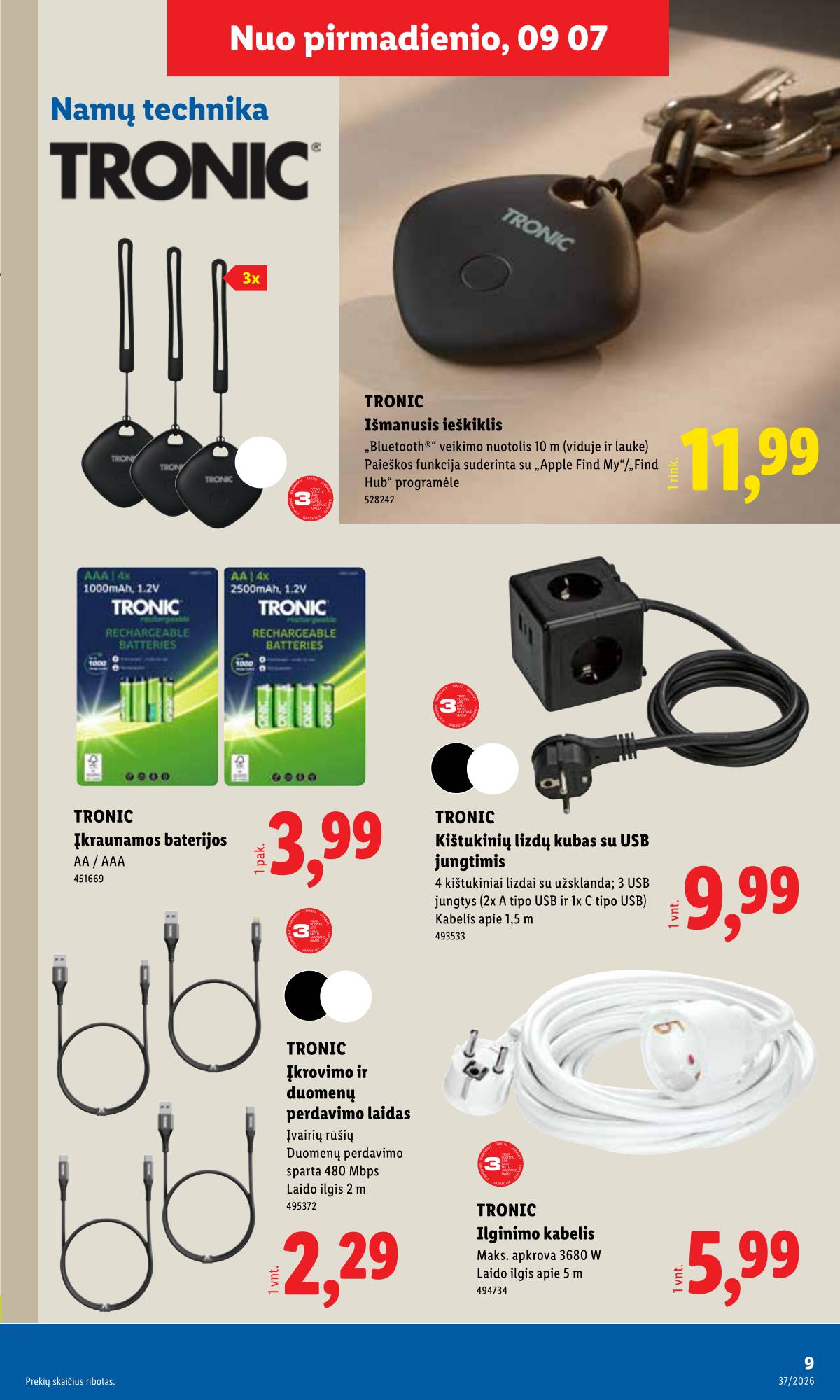 Lidl - LIDL Ne maisto prekių akcijų leidinys 9 puslapis