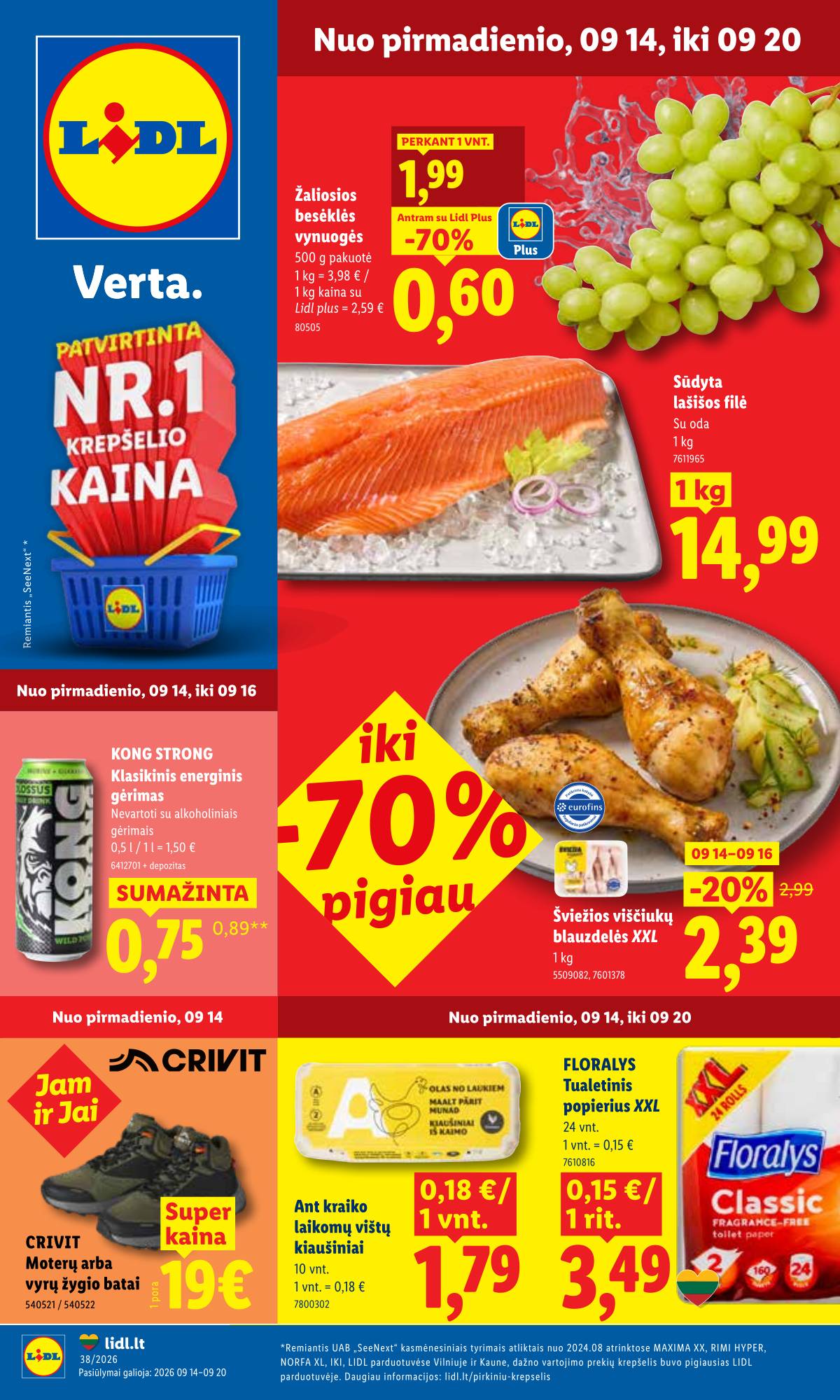 Lidl - LIDL SAVAITĖS Maisto prekių akcijų leidinys 1 puslapis