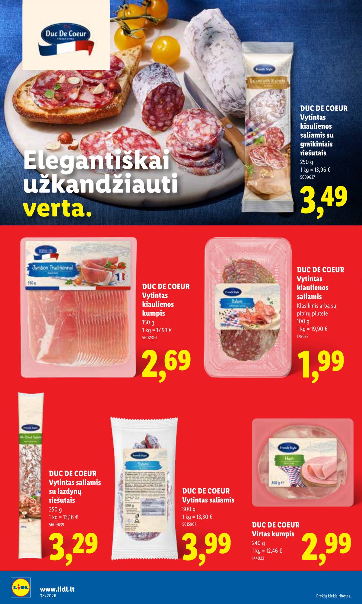Lidl - LIDL SAVAITĖS Maisto prekių akcijų leidinys 22 puslapis
