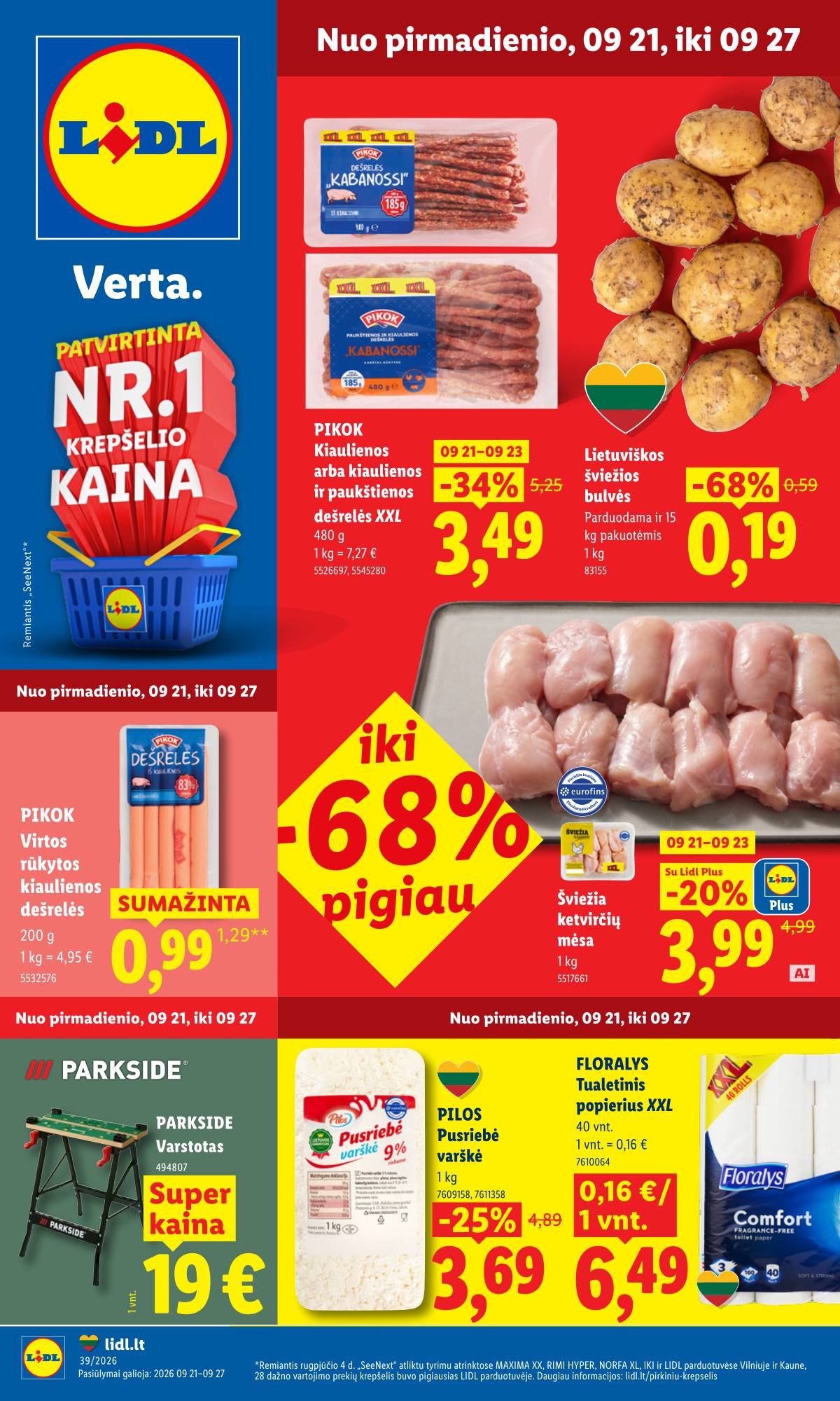 Lidl - LIDL SAVAITĖS Maisto prekių akcijų leidinys 1 puslapis