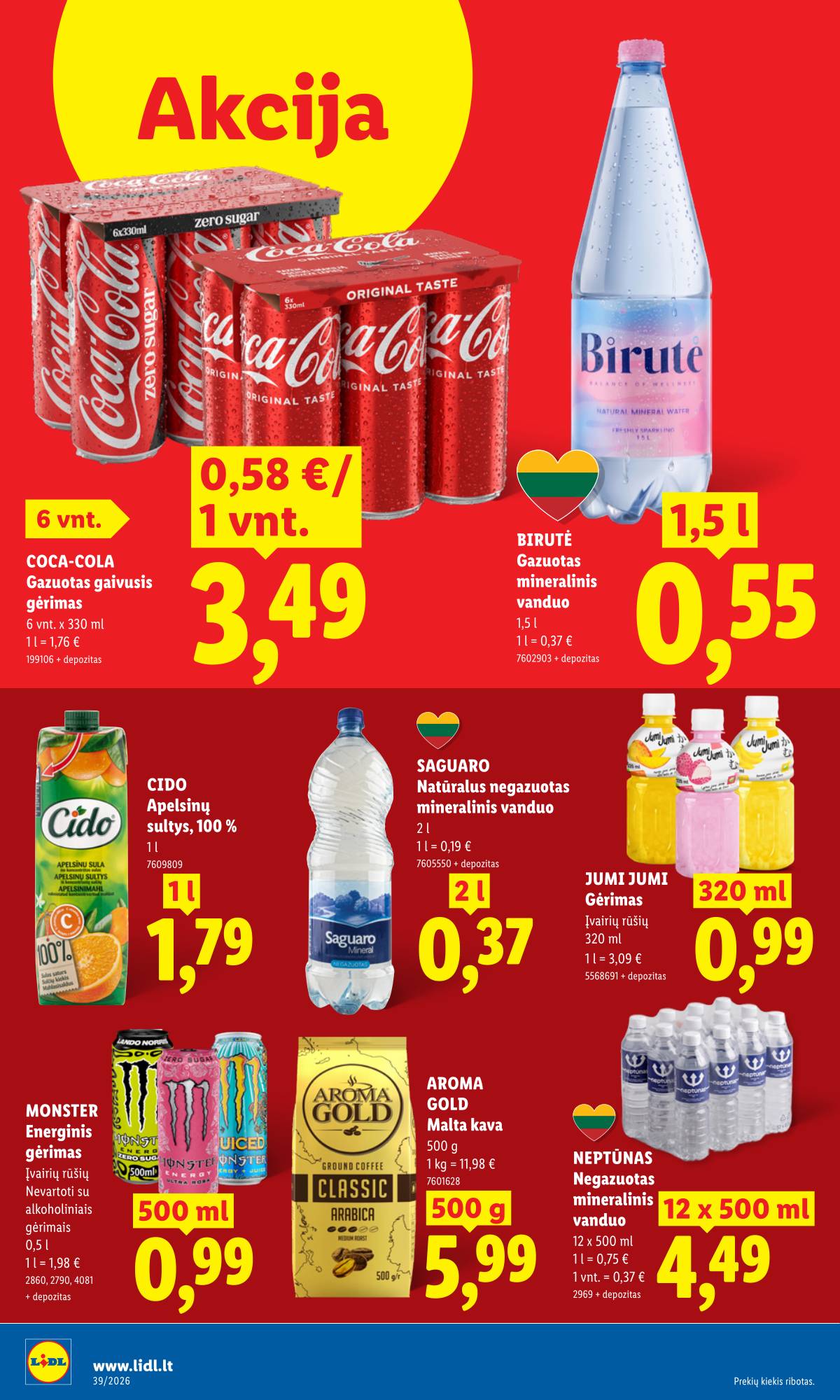 Lidl - LIDL SAVAITĖS Maisto prekių akcijų leidinys 10 puslapis