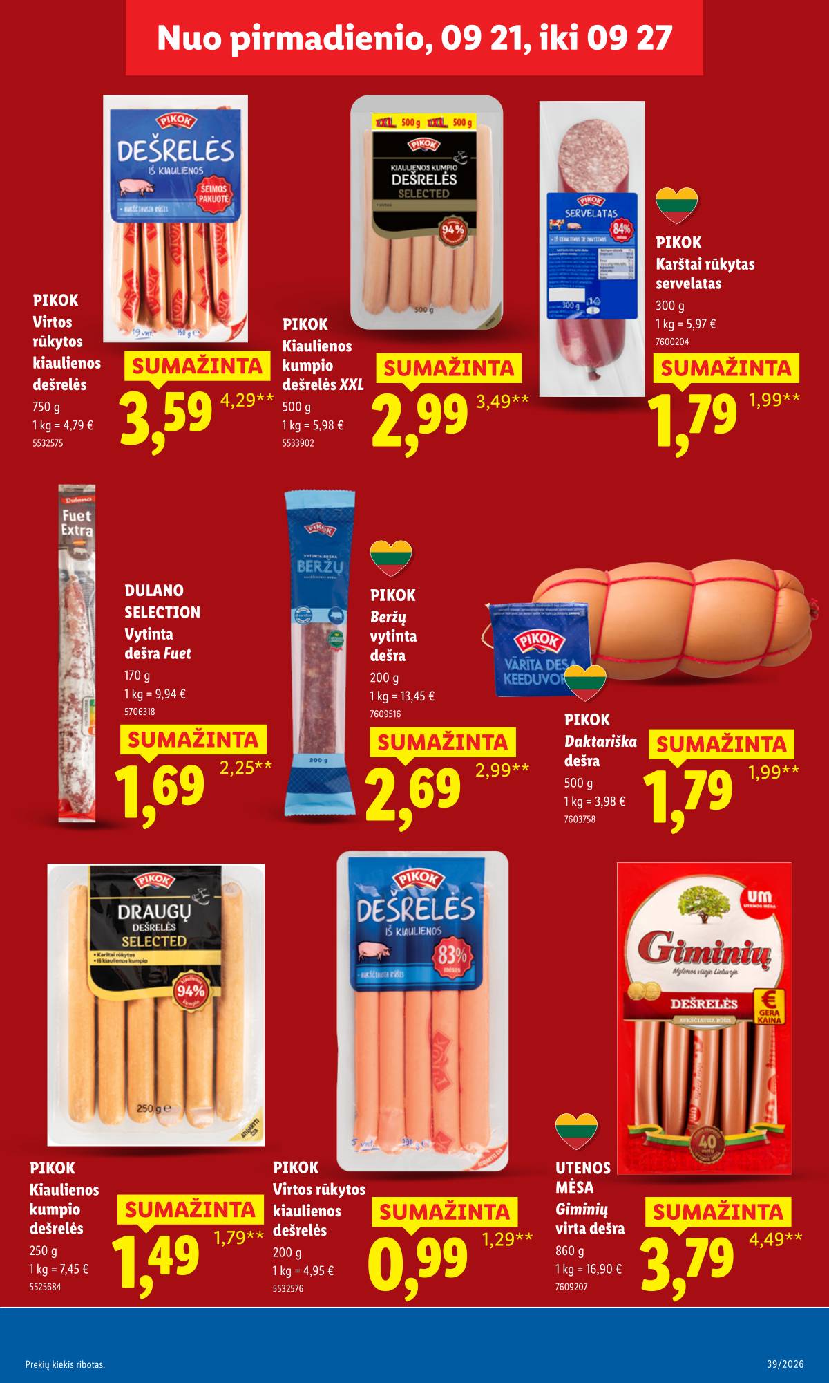 Lidl - LIDL SAVAITĖS Maisto prekių akcijų leidinys 13 puslapis