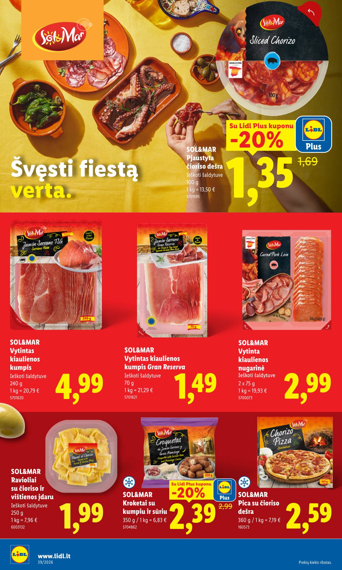 Lidl - LIDL SAVAITĖS Maisto prekių akcijų leidinys 20 puslapis