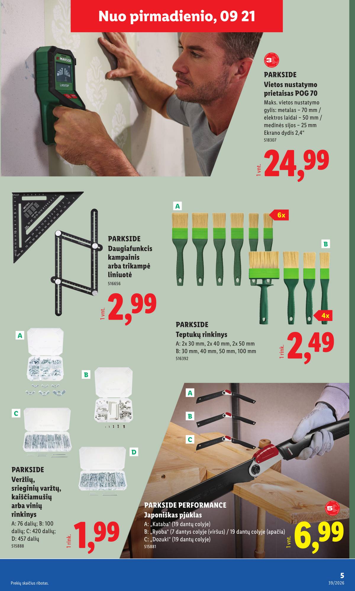 Lidl - LIDL Ne maisto prekių akcijų leidinys 5 puslapis