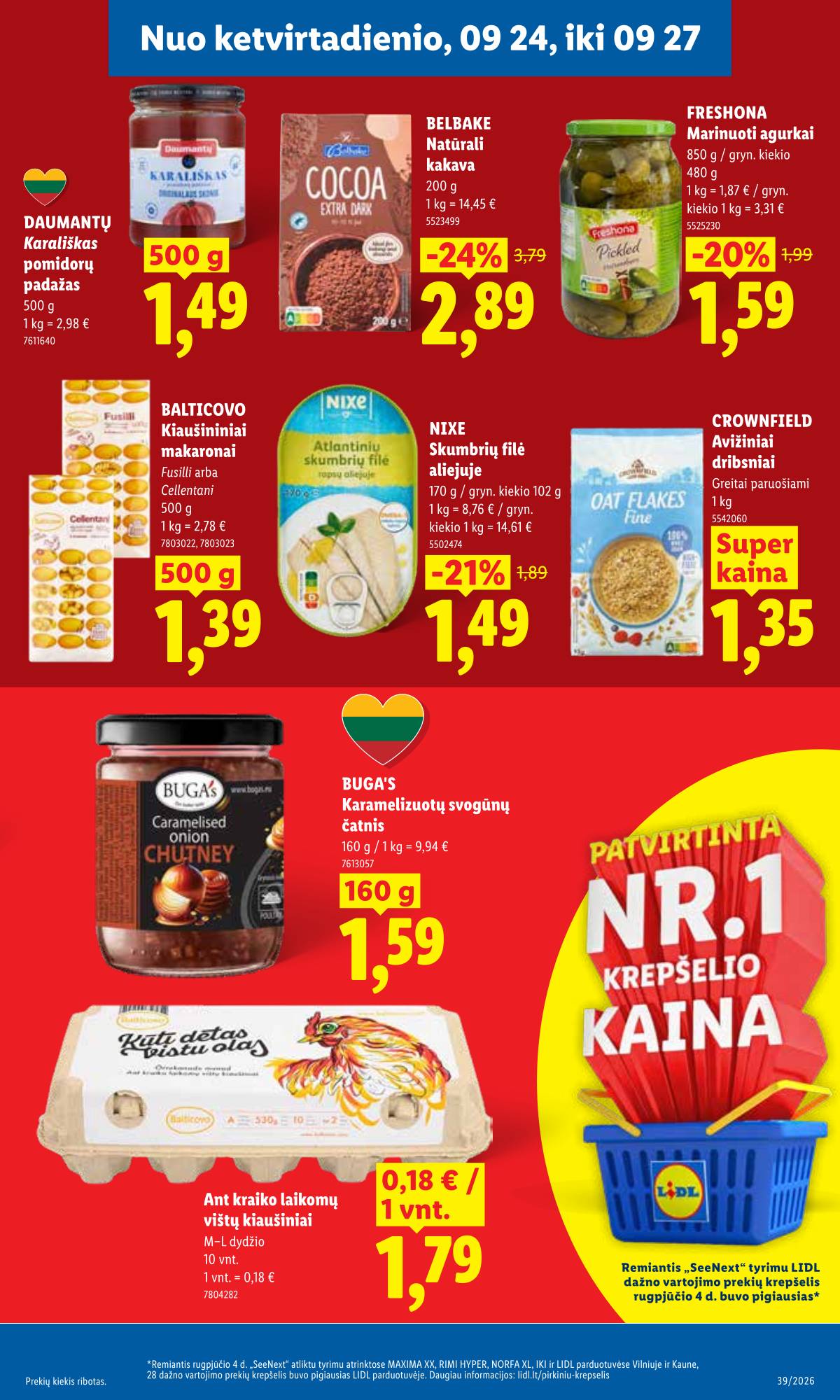 Lidl - LIDL SAVAITĖS Maisto prekių akcijų leidinys 27 puslapis