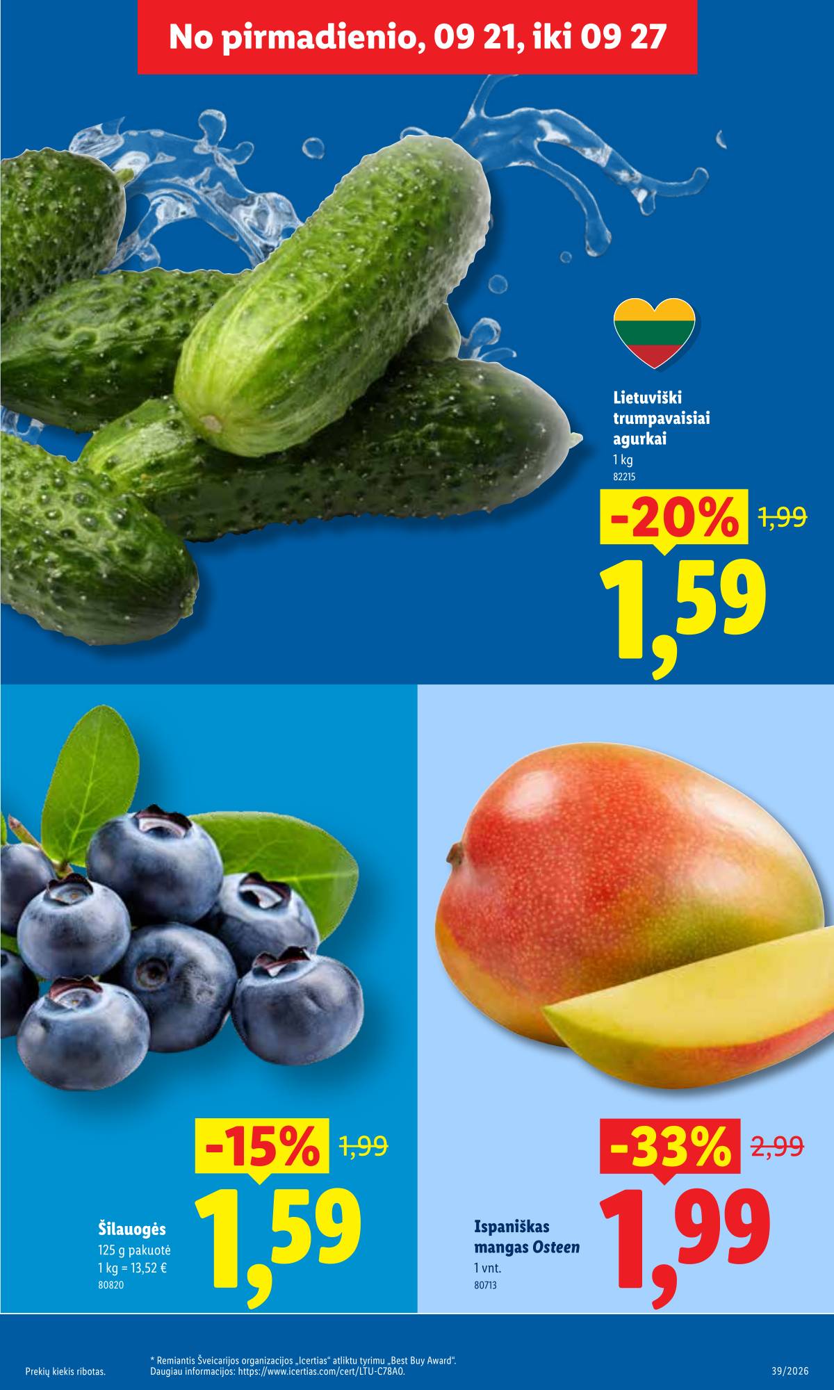Lidl - LIDL SAVAITĖS Maisto prekių akcijų leidinys 3 puslapis