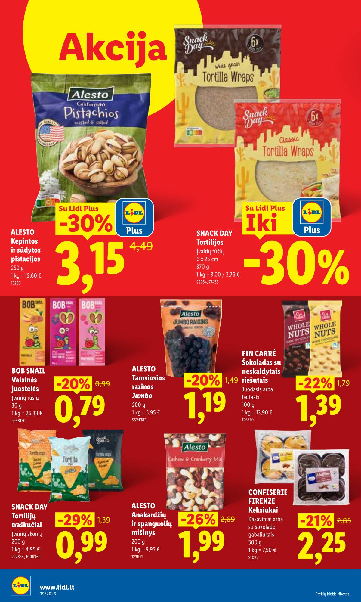 Lidl - LIDL SAVAITĖS Maisto prekių akcijų leidinys 30 puslapis