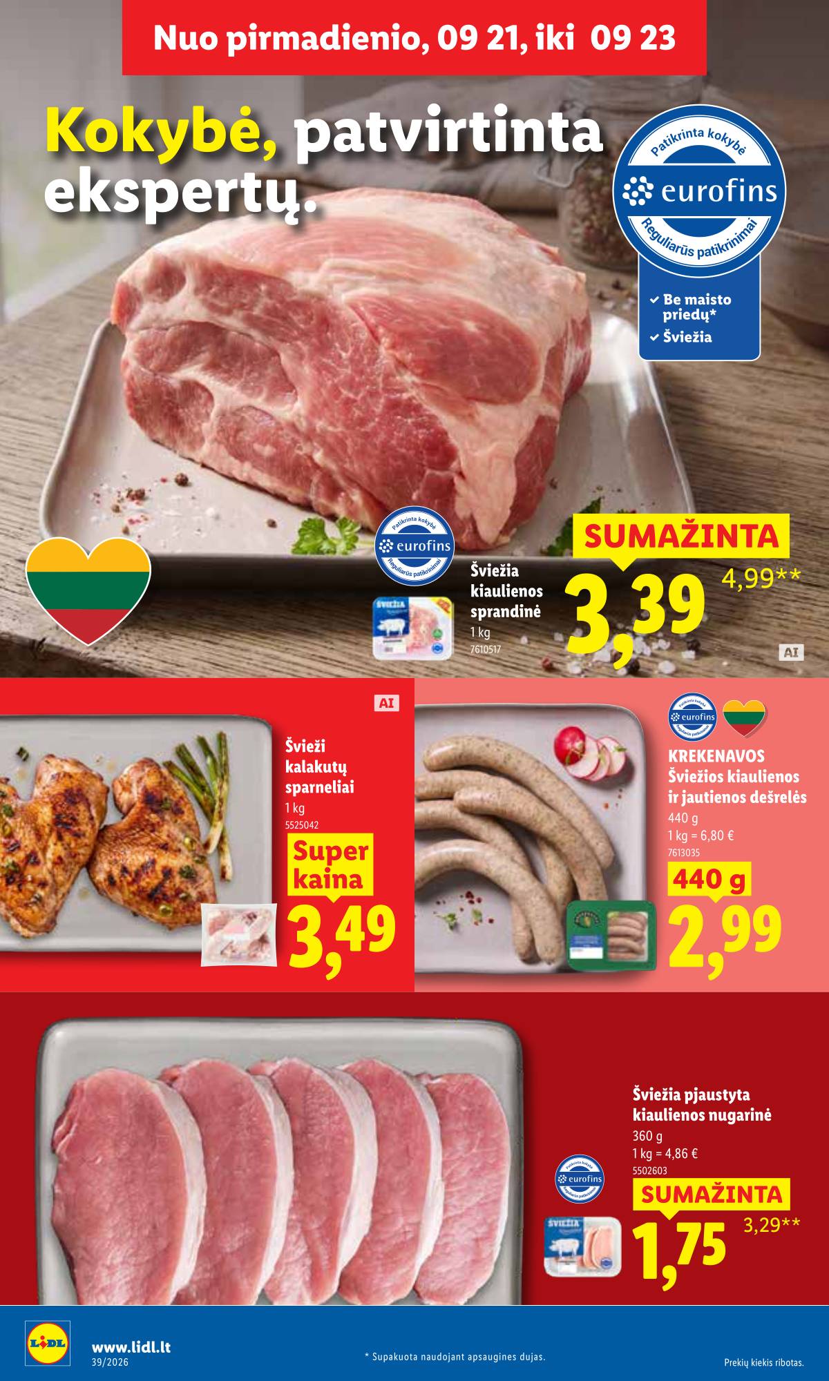 Lidl - LIDL SAVAITĖS Maisto prekių akcijų leidinys 6 puslapis