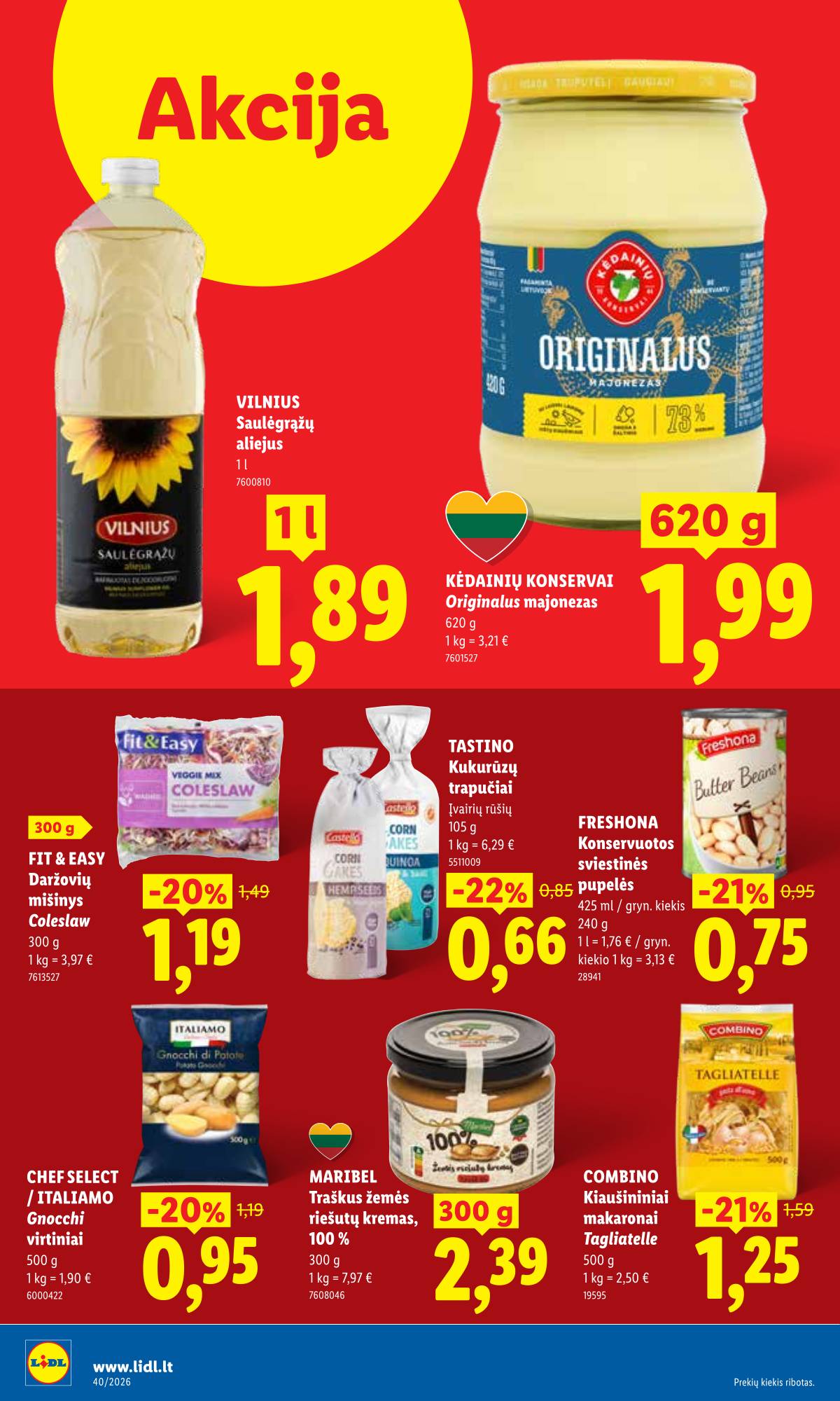 Lidl - LIDL SAVAITĖS Maisto prekių akcijų leidinys 10 puslapis