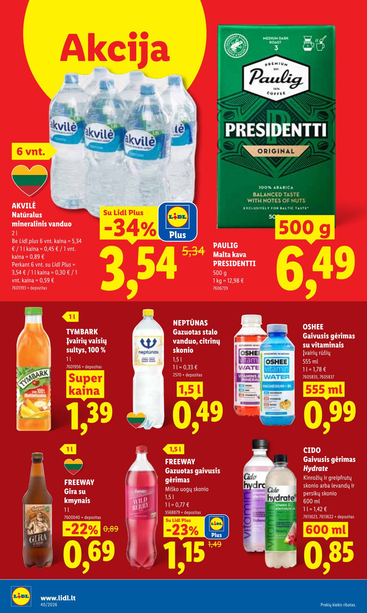 Lidl - LIDL SAVAITĖS Maisto prekių akcijų leidinys 12 puslapis