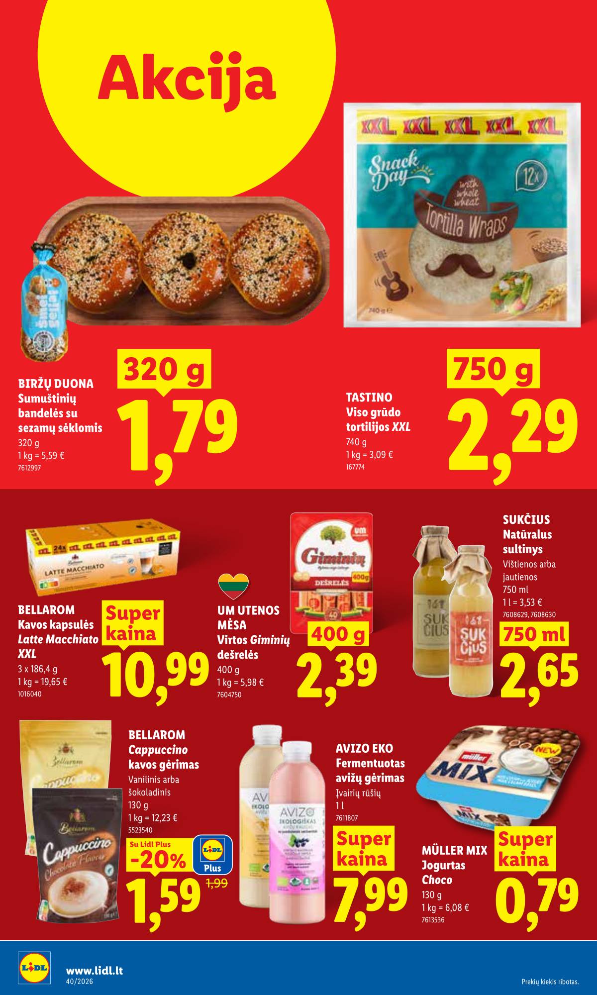 Lidl - LIDL SAVAITĖS Maisto prekių akcijų leidinys 18 puslapis