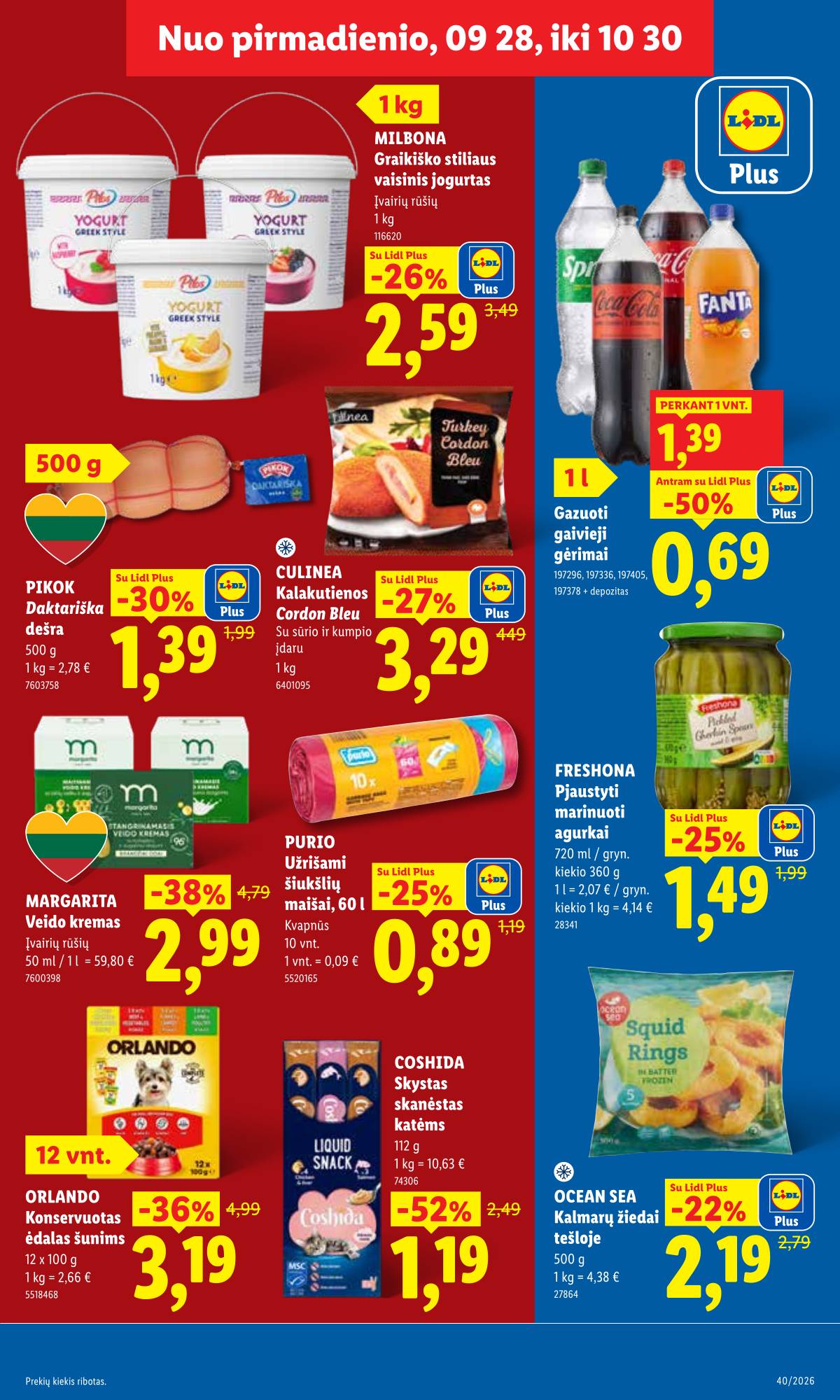Lidl - LIDL SAVAITĖS Maisto prekių akcijų leidinys 3 puslapis
