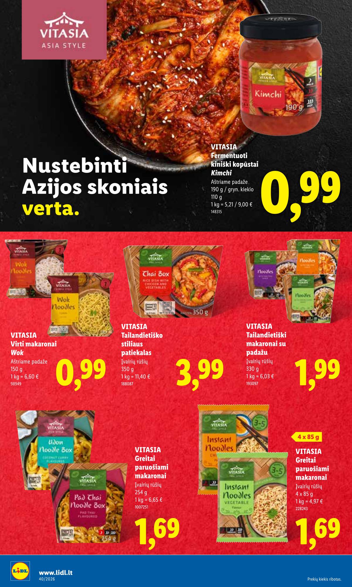 Lidl - LIDL SAVAITĖS Maisto prekių akcijų leidinys 30 puslapis
