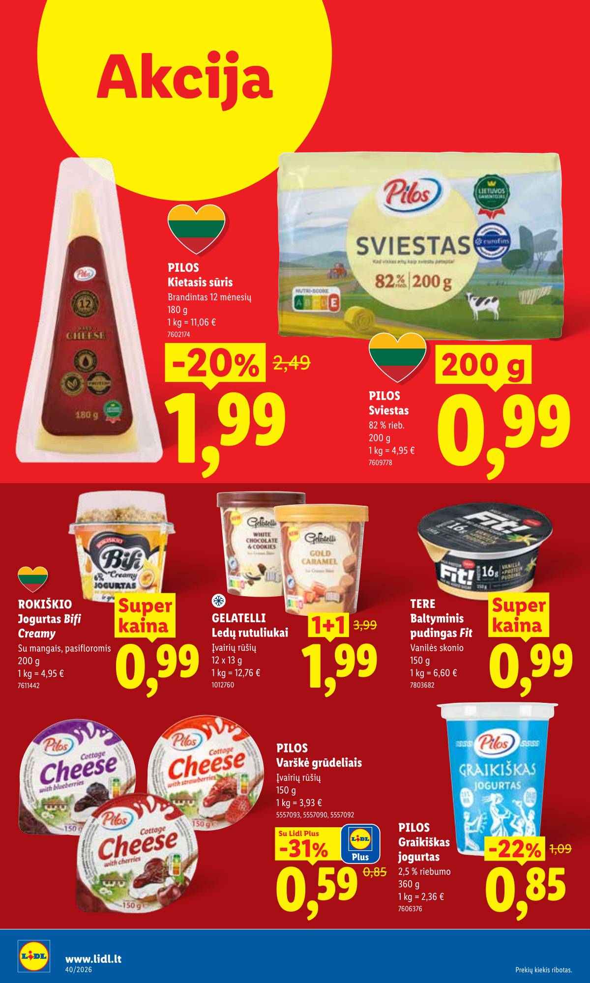 Lidl - LIDL SAVAITĖS Maisto prekių akcijų leidinys 38 puslapis