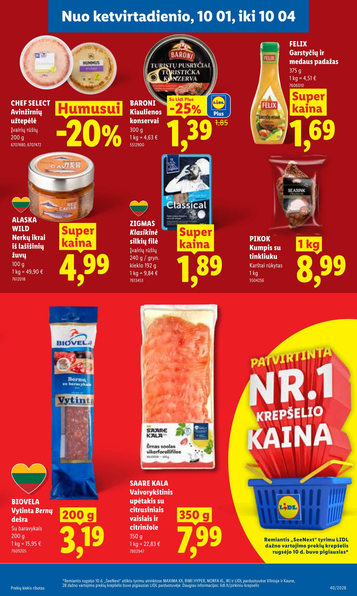 Lidl - LIDL SAVAITĖS Maisto prekių akcijų leidinys 39 puslapis