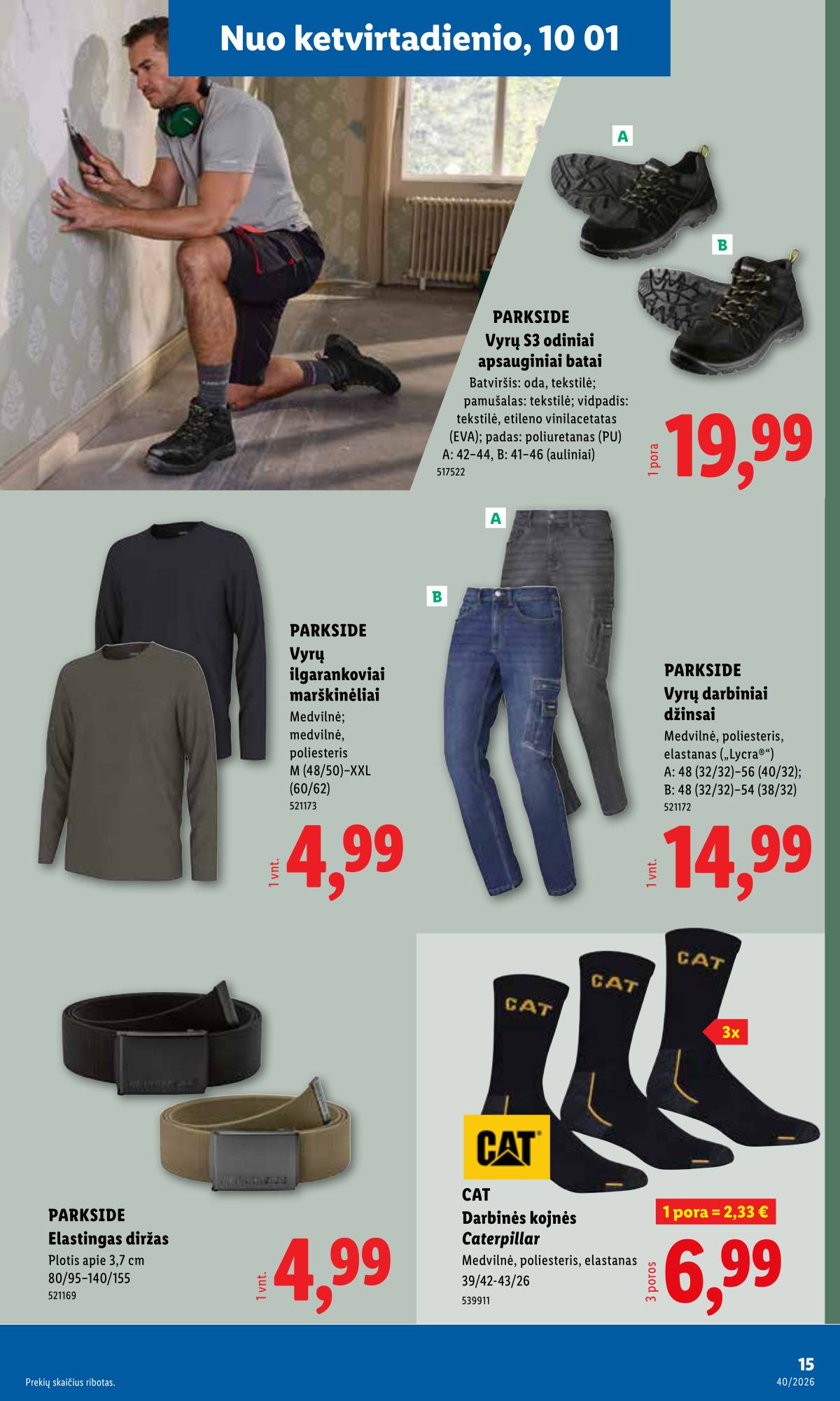 Lidl - LIDL Ne maisto prekių akcijų leidinys 15 puslapis