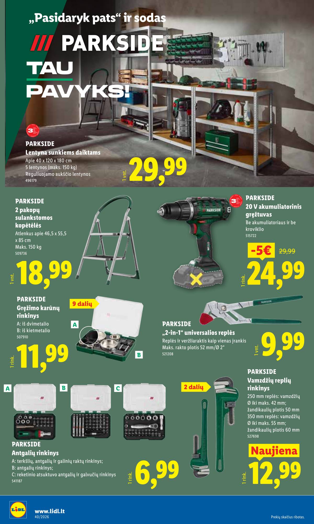 Lidl - LIDL Ne maisto prekių akcijų leidinys 16 puslapis