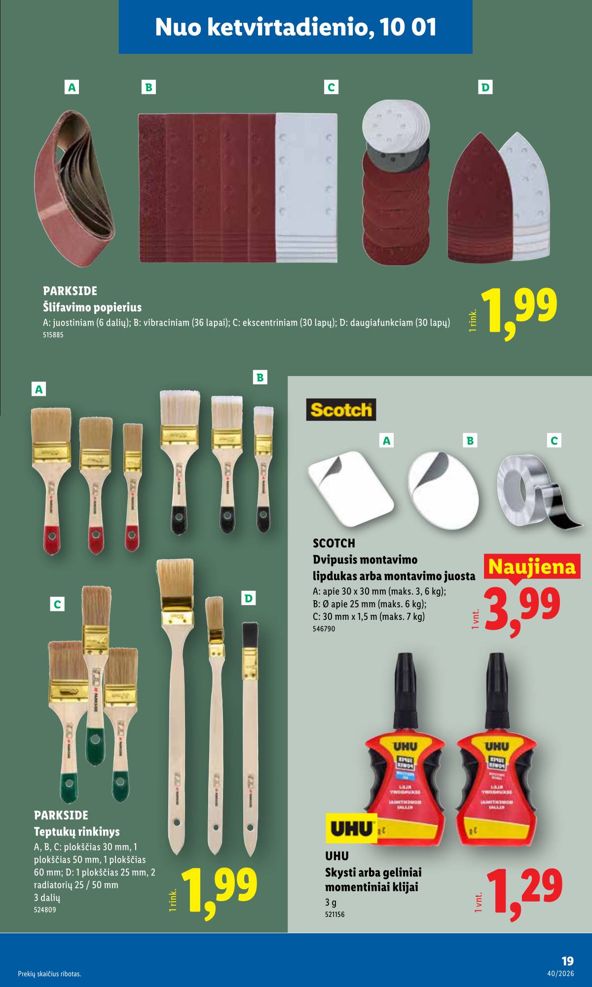 Lidl - LIDL Ne maisto prekių akcijų leidinys 19 puslapis