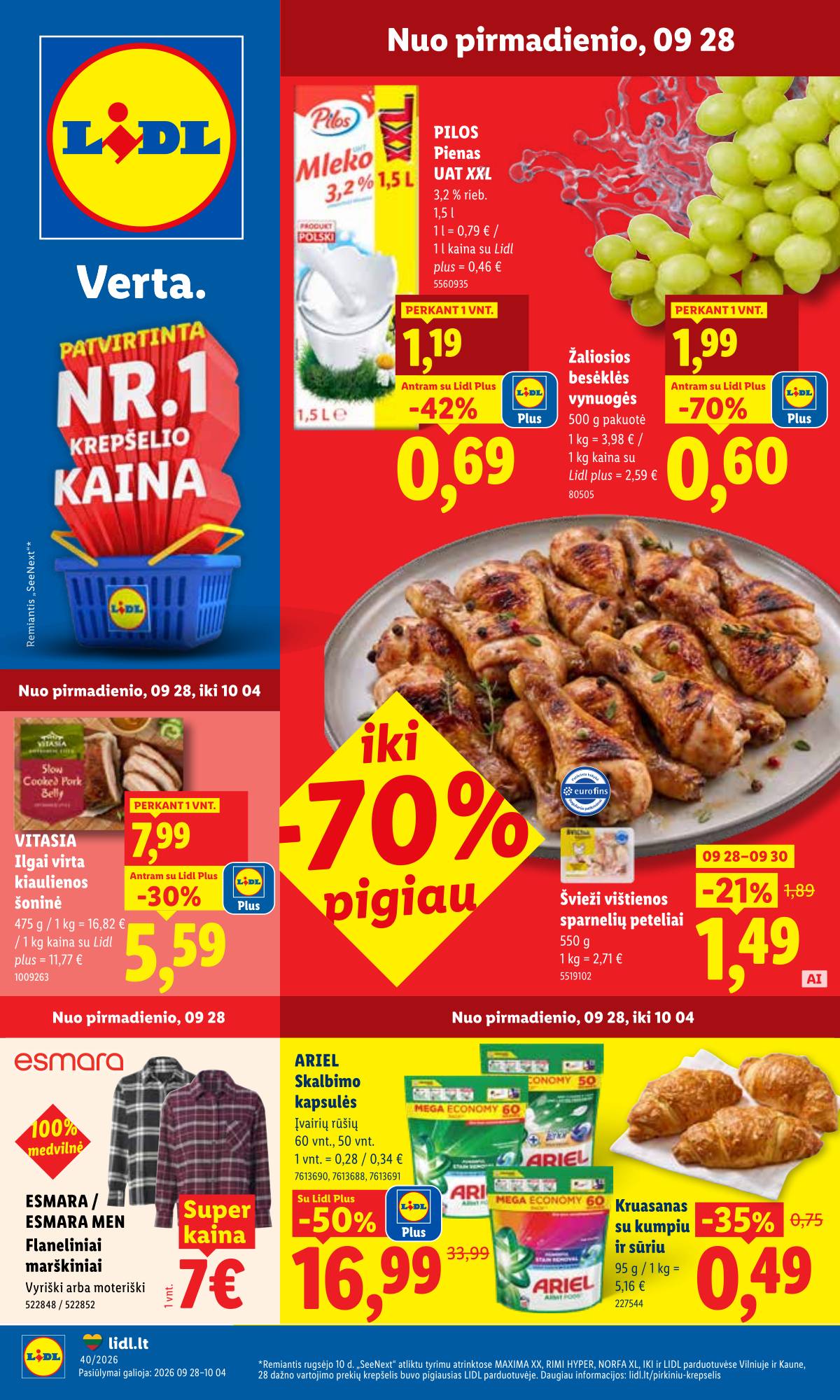 Lidl - LIDL SAVAITĖS Maisto prekių akcijų leidinys 1 puslapis