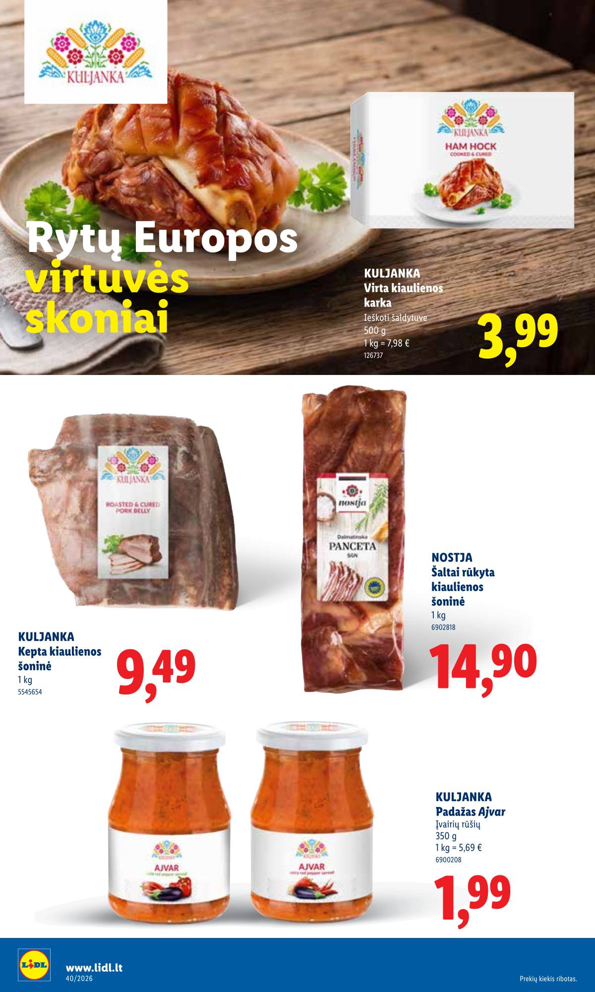 Lidl - LIDL SAVAITĖS Maisto prekių akcijų leidinys 22 puslapis