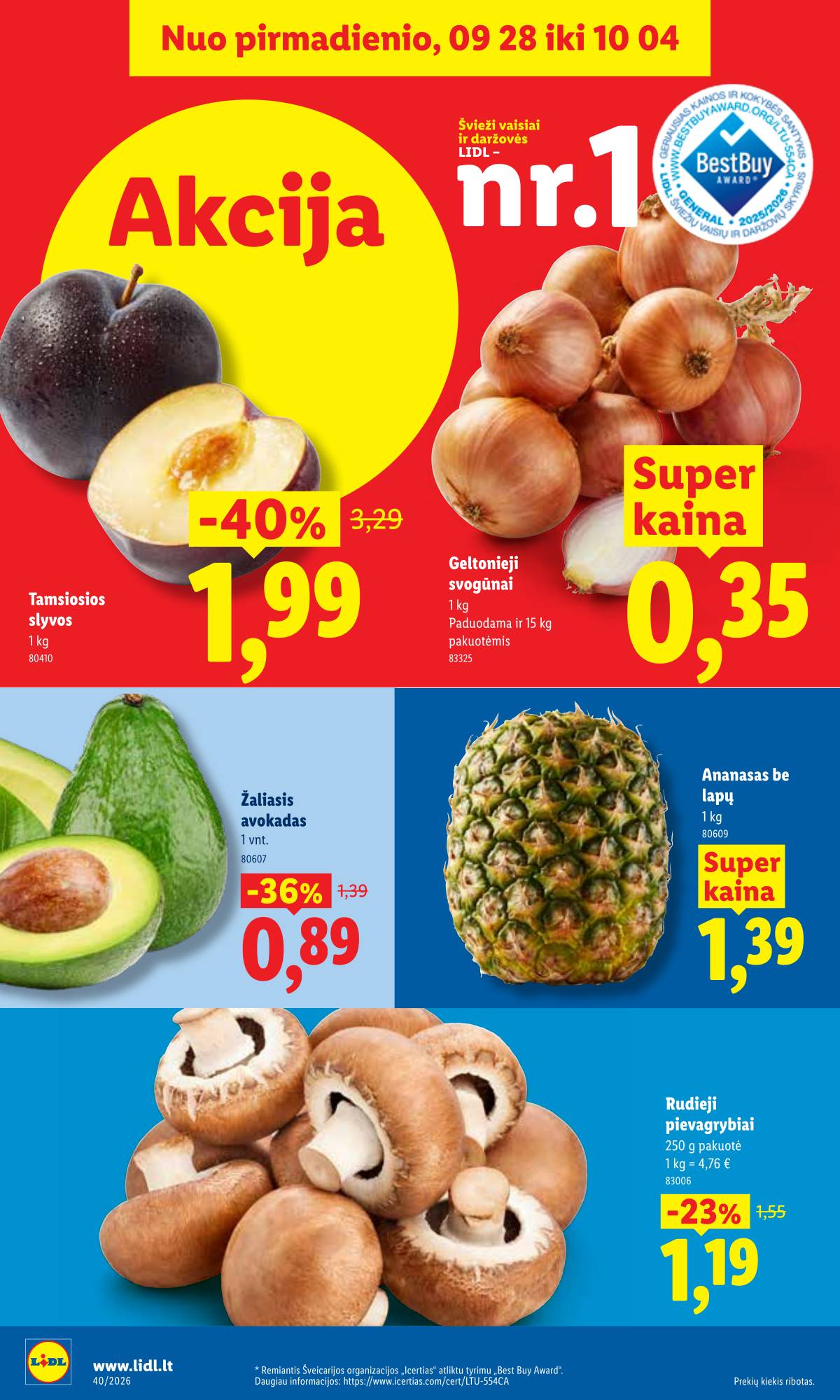 Lidl - LIDL SAVAITĖS Maisto prekių akcijų leidinys 4 puslapis
