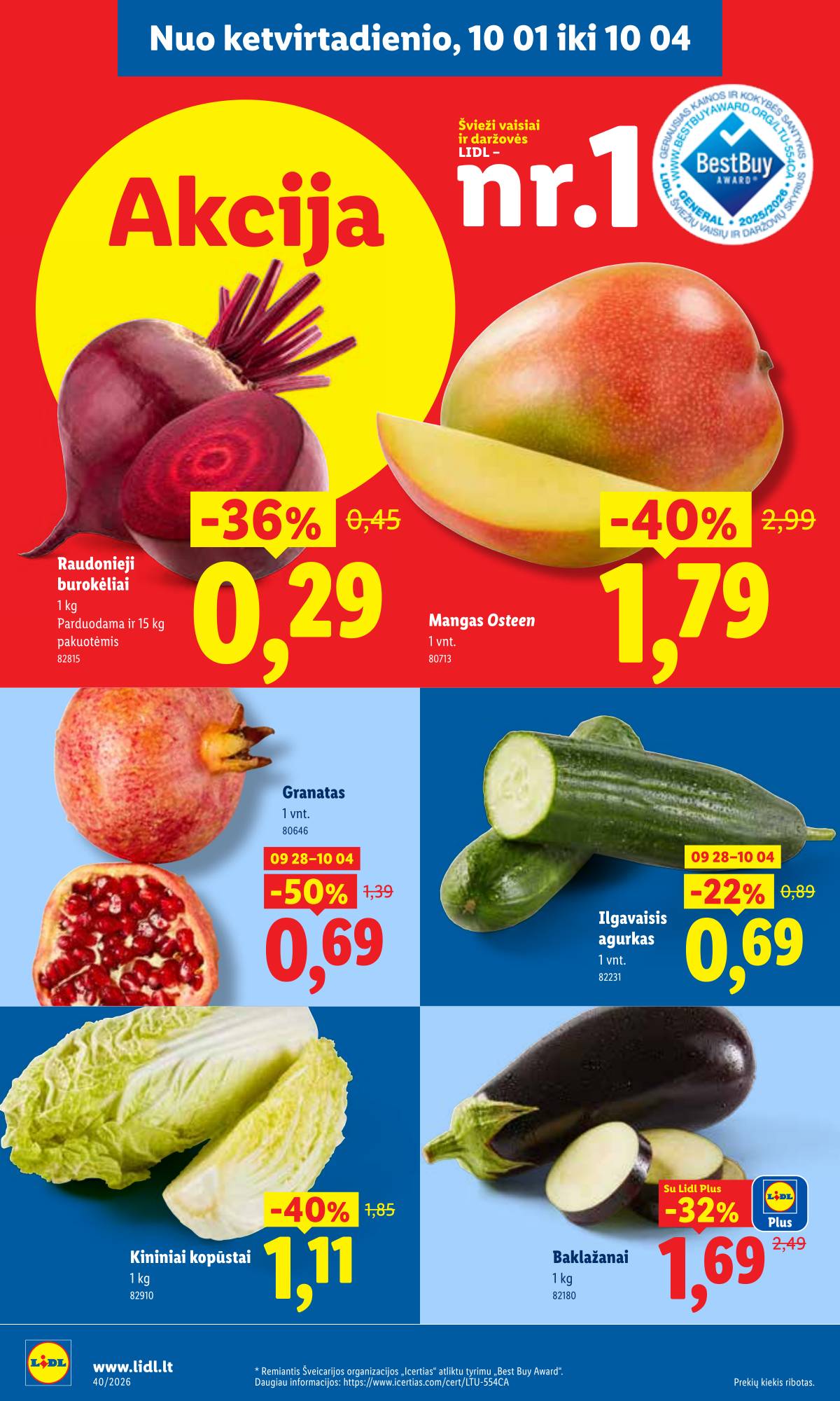 Lidl - LIDL SAVAITĖS Maisto prekių akcijų leidinys 46 puslapis