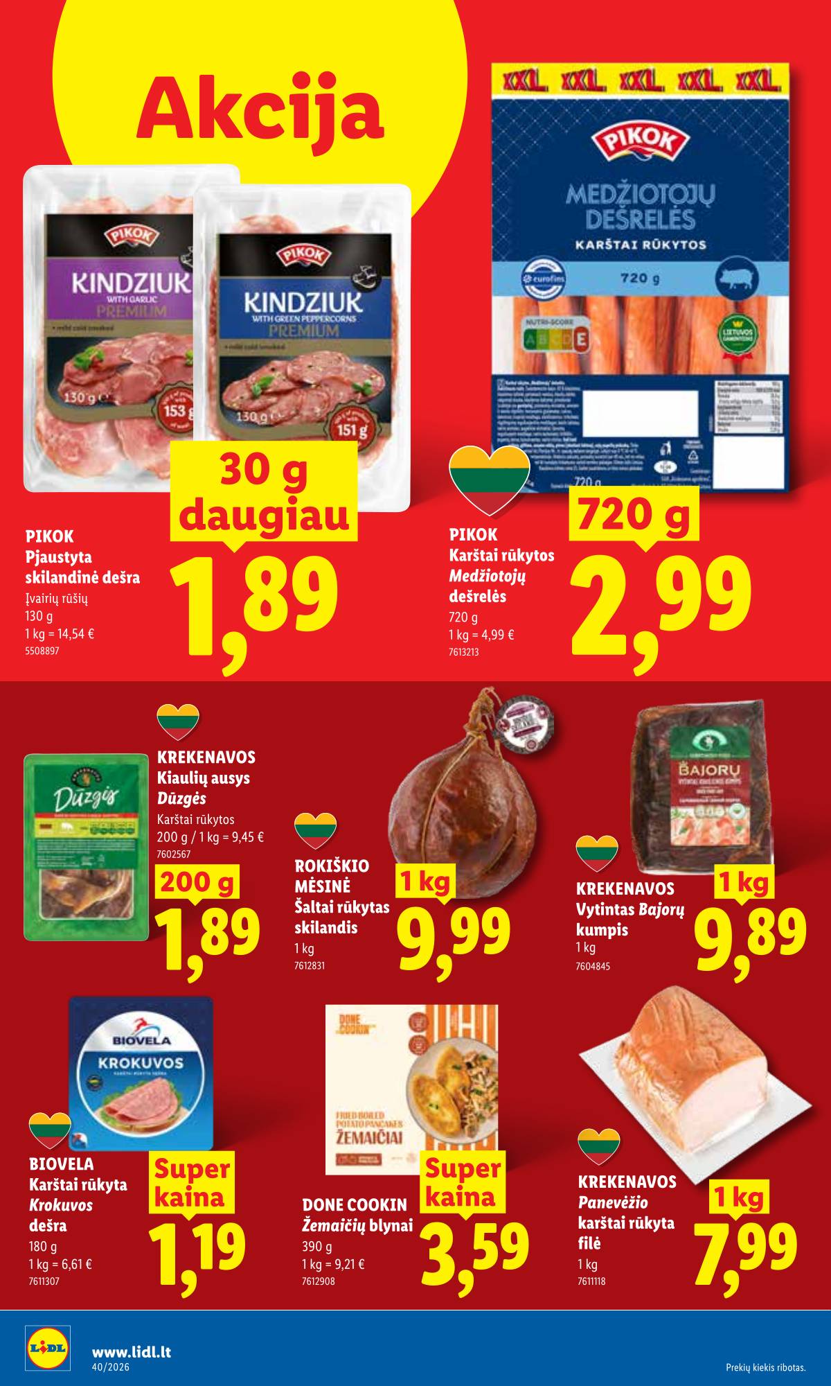 Lidl - LIDL SAVAITĖS Maisto prekių akcijų leidinys 8 puslapis