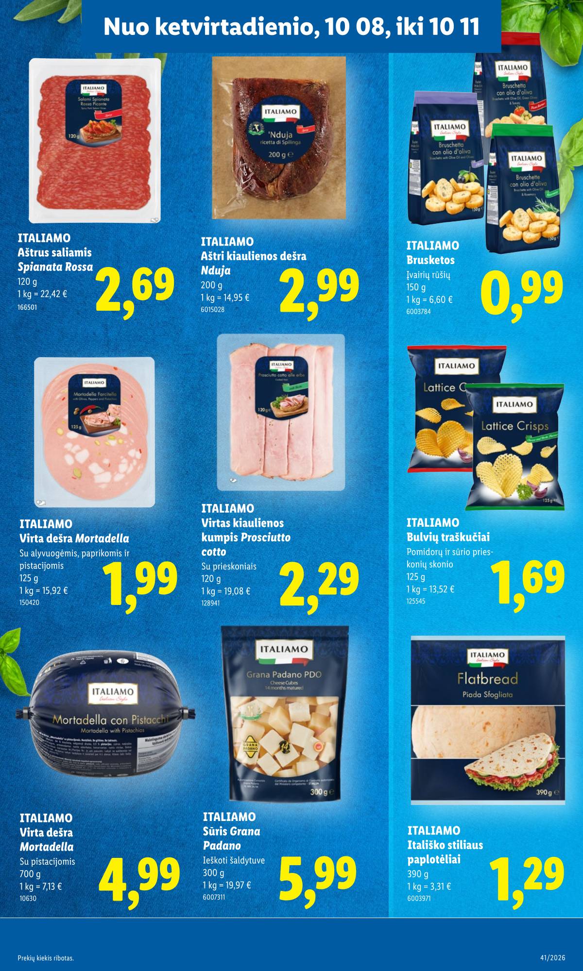 Lidl - LIDL SAVAITĖS Maisto prekių akcijų leidinys 29 puslapis