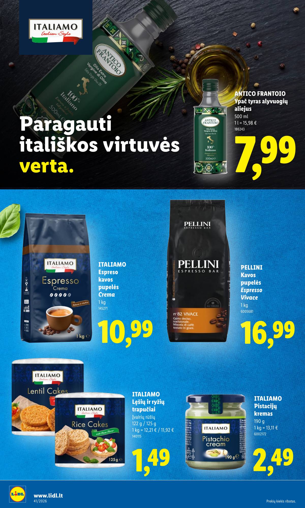 Lidl - LIDL SAVAITĖS Maisto prekių akcijų leidinys 34 puslapis