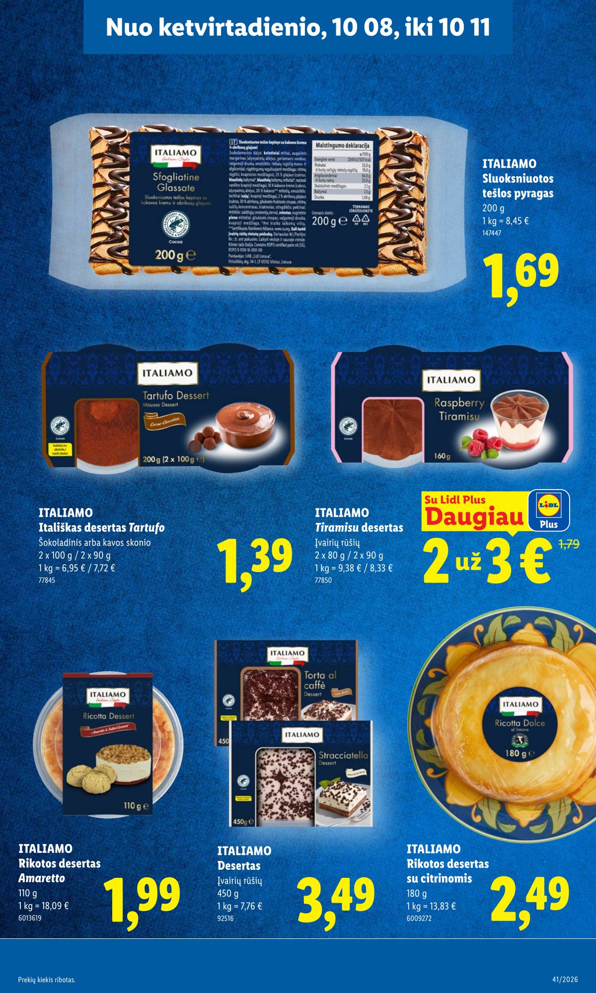 Lidl - LIDL SAVAITĖS Maisto prekių akcijų leidinys 39 puslapis