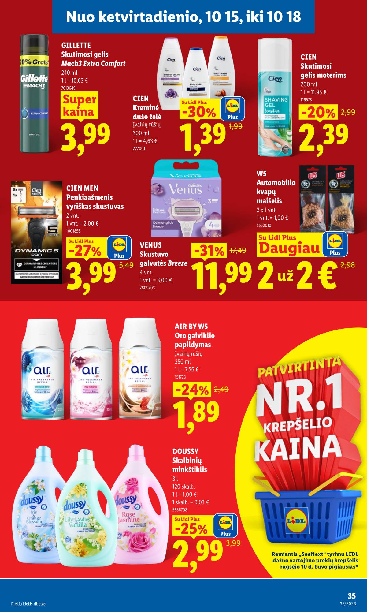 Lidl - LIDL SAVAITĖS Maisto prekių akcijų leidinys 37 puslapis