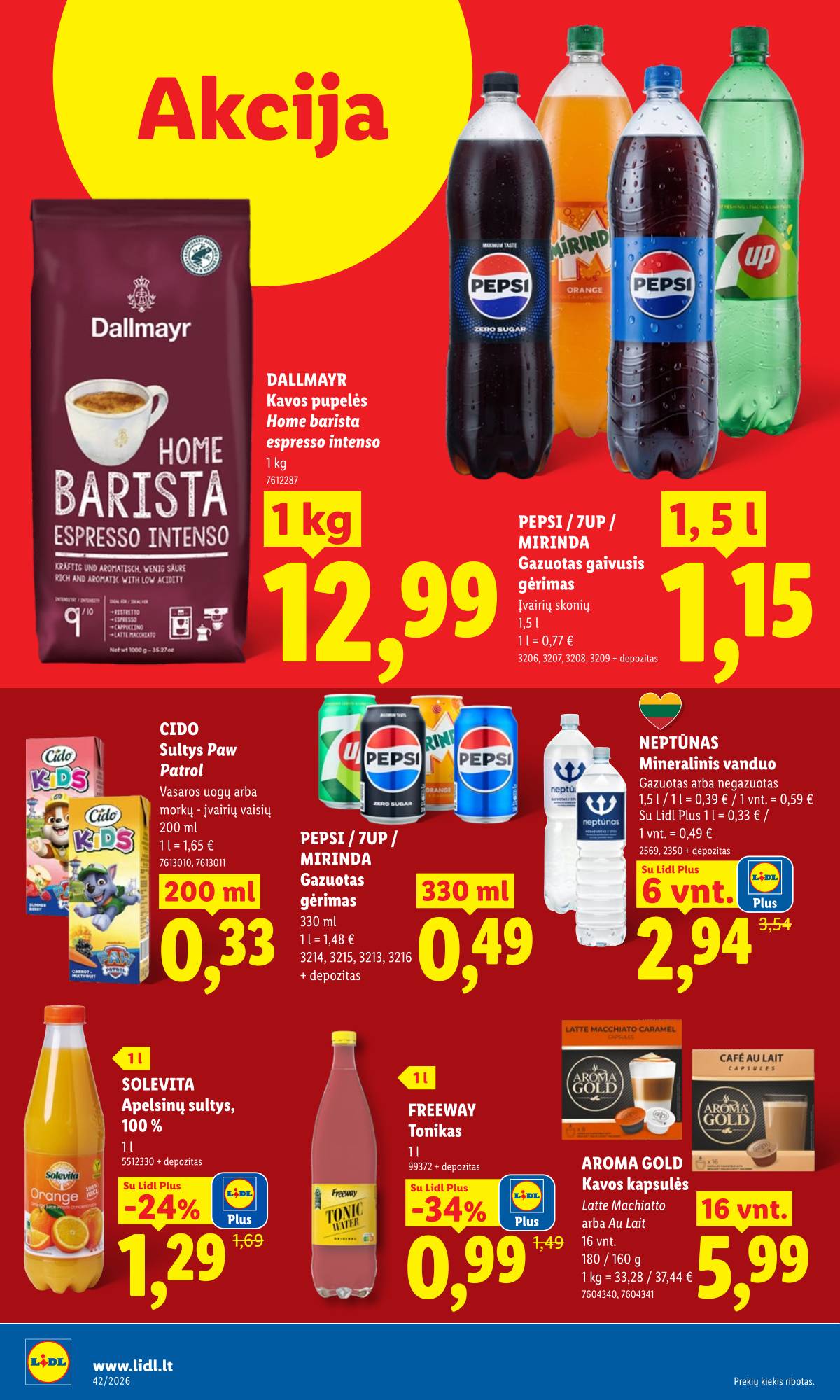 Lidl - LIDL SAVAITĖS Maisto prekių akcijų leidinys 14 puslapis