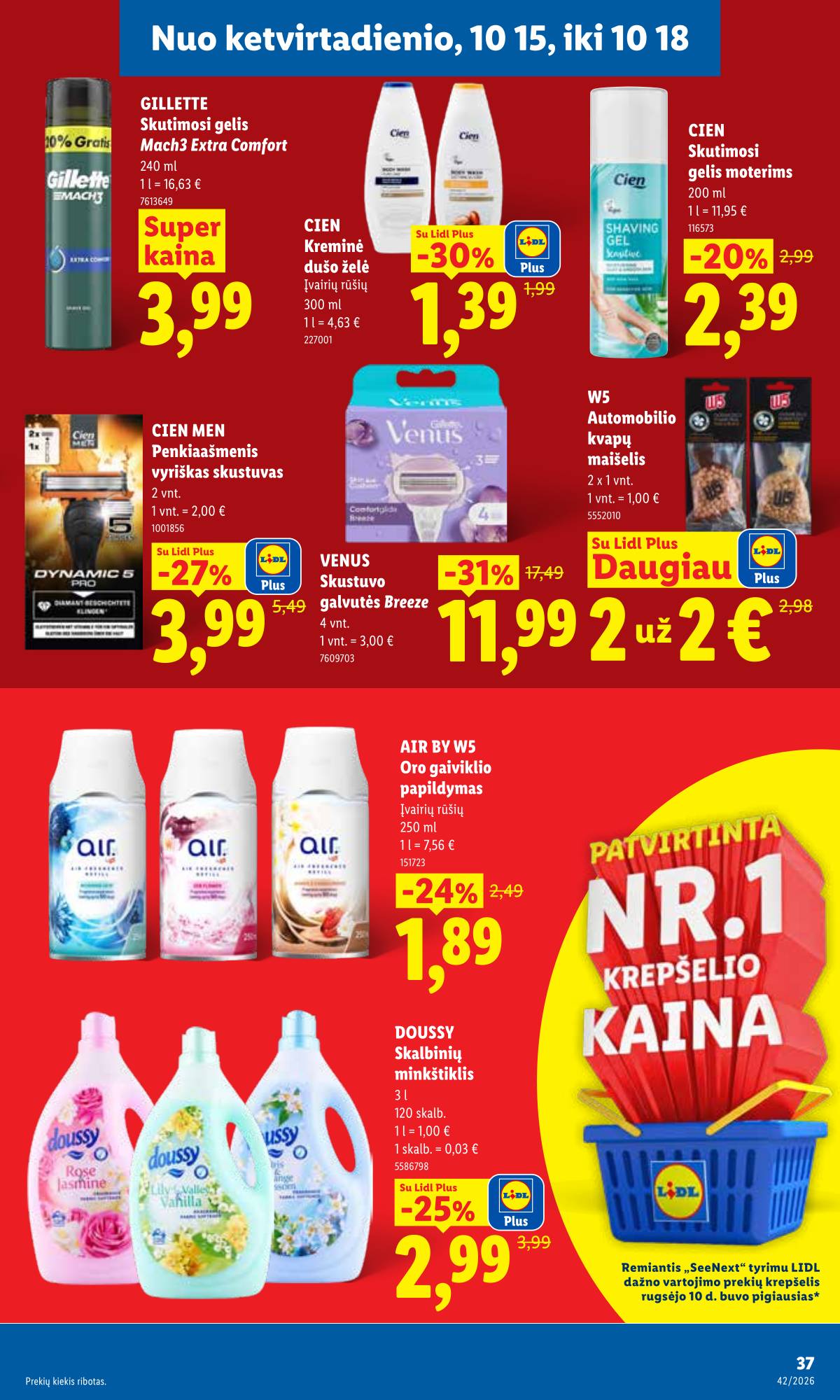 Lidl - LIDL SAVAITĖS Maisto prekių akcijų leidinys 37 puslapis