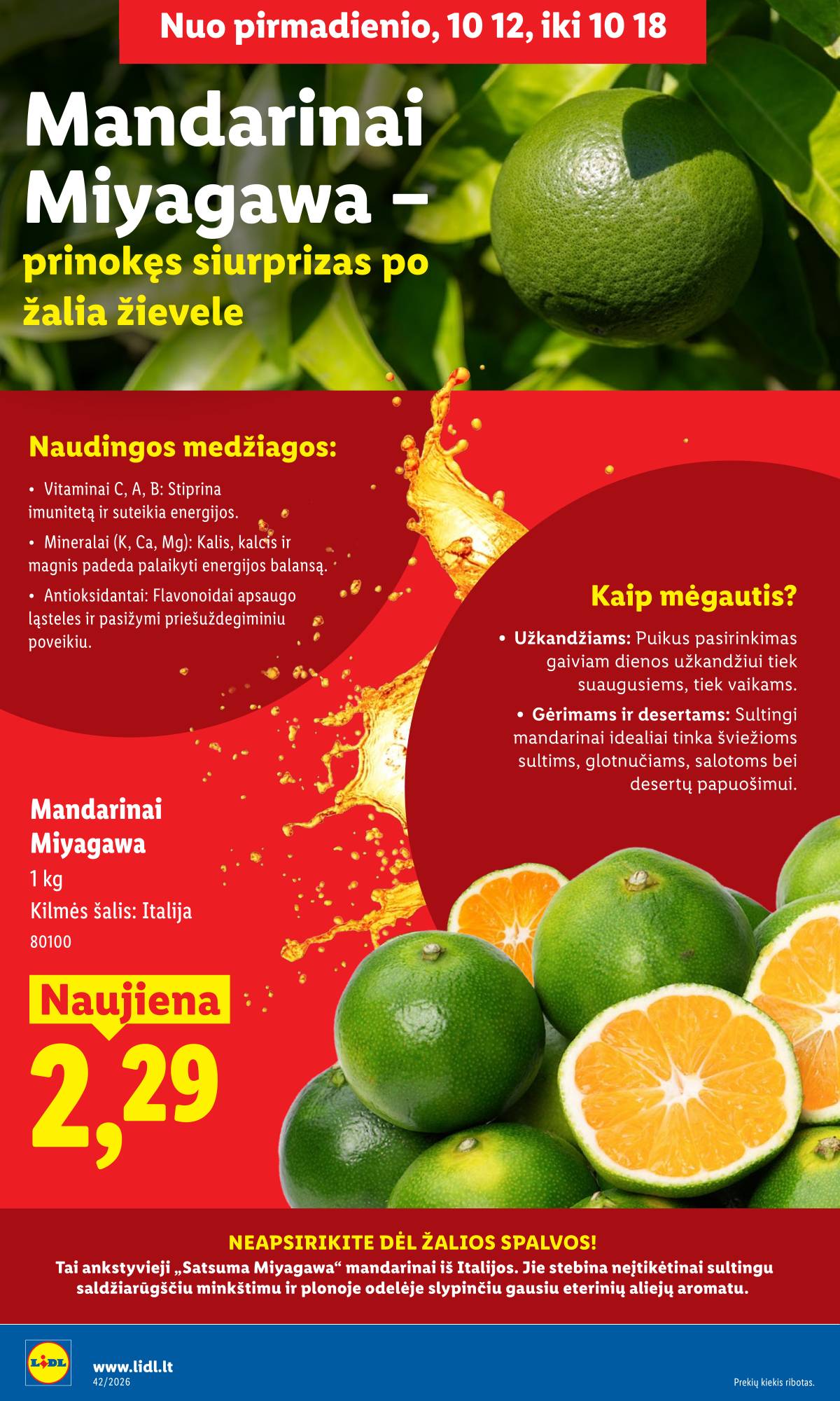 Lidl - LIDL SAVAITĖS Maisto prekių akcijų leidinys 6 puslapis