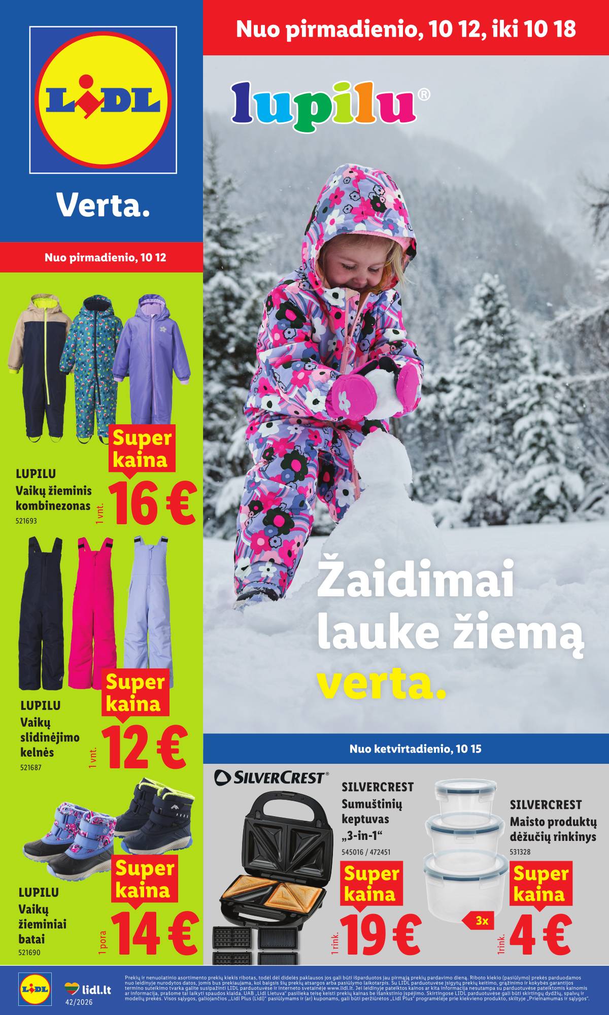 Lidl - LIDL Ne maisto prekių akcijų leidinys 1 puslapis