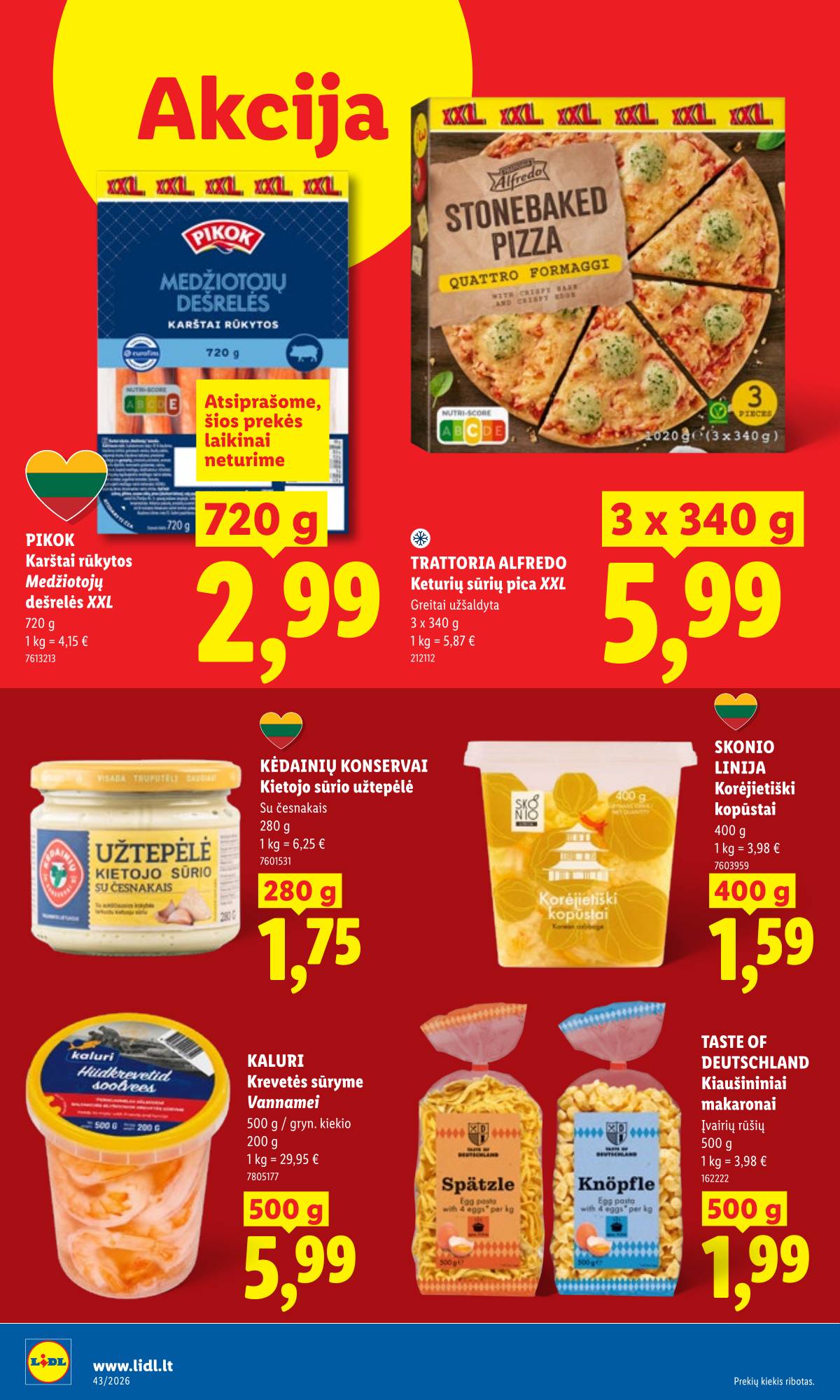 Lidl - LIDL SAVAITĖS Maisto prekių akcijų leidinys 18 puslapis