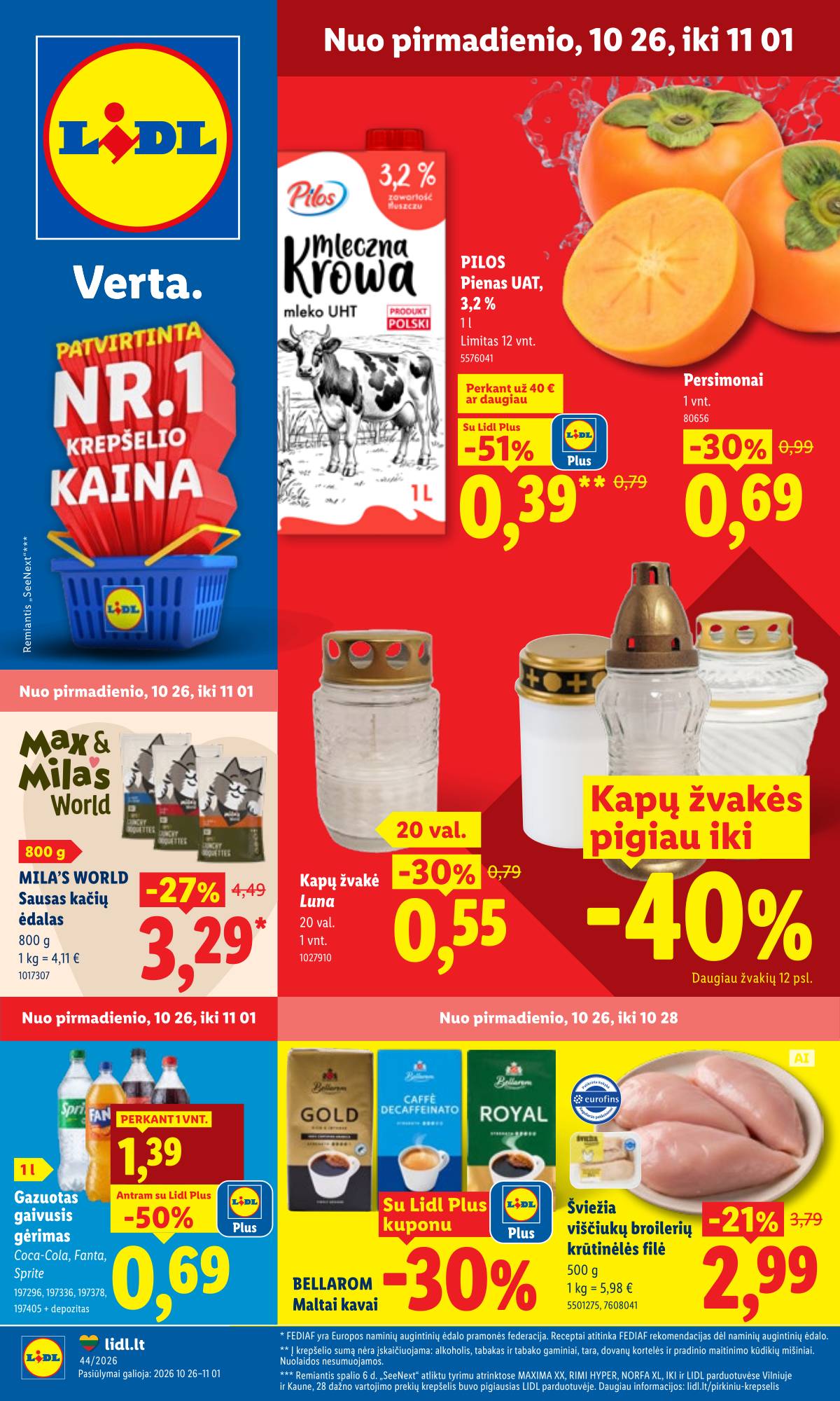 Lidl - LIDL SAVAITĖS Maisto prekių akcijų leidinys 1 puslapis