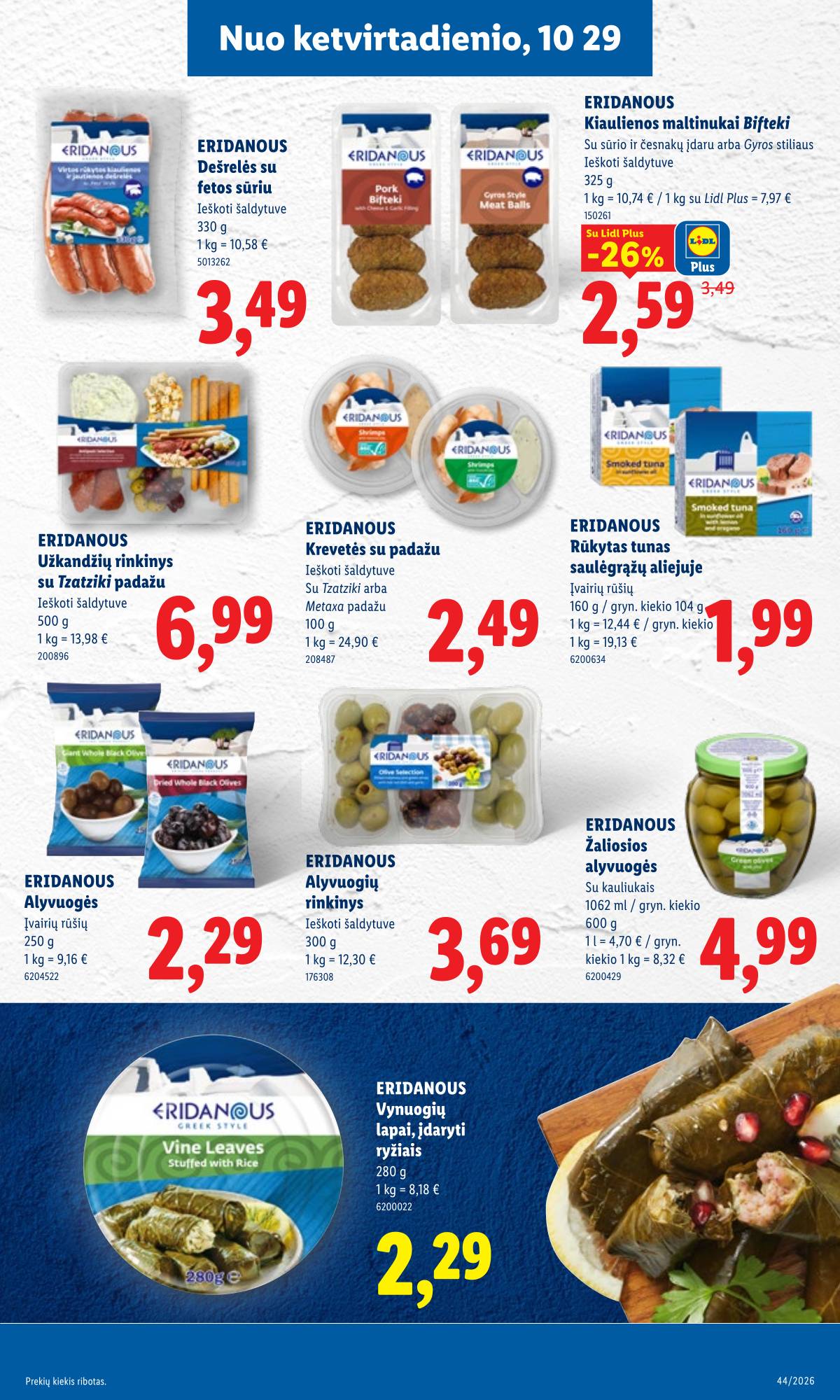 Lidl - LIDL SAVAITĖS Maisto prekių akcijų leidinys 29 puslapis