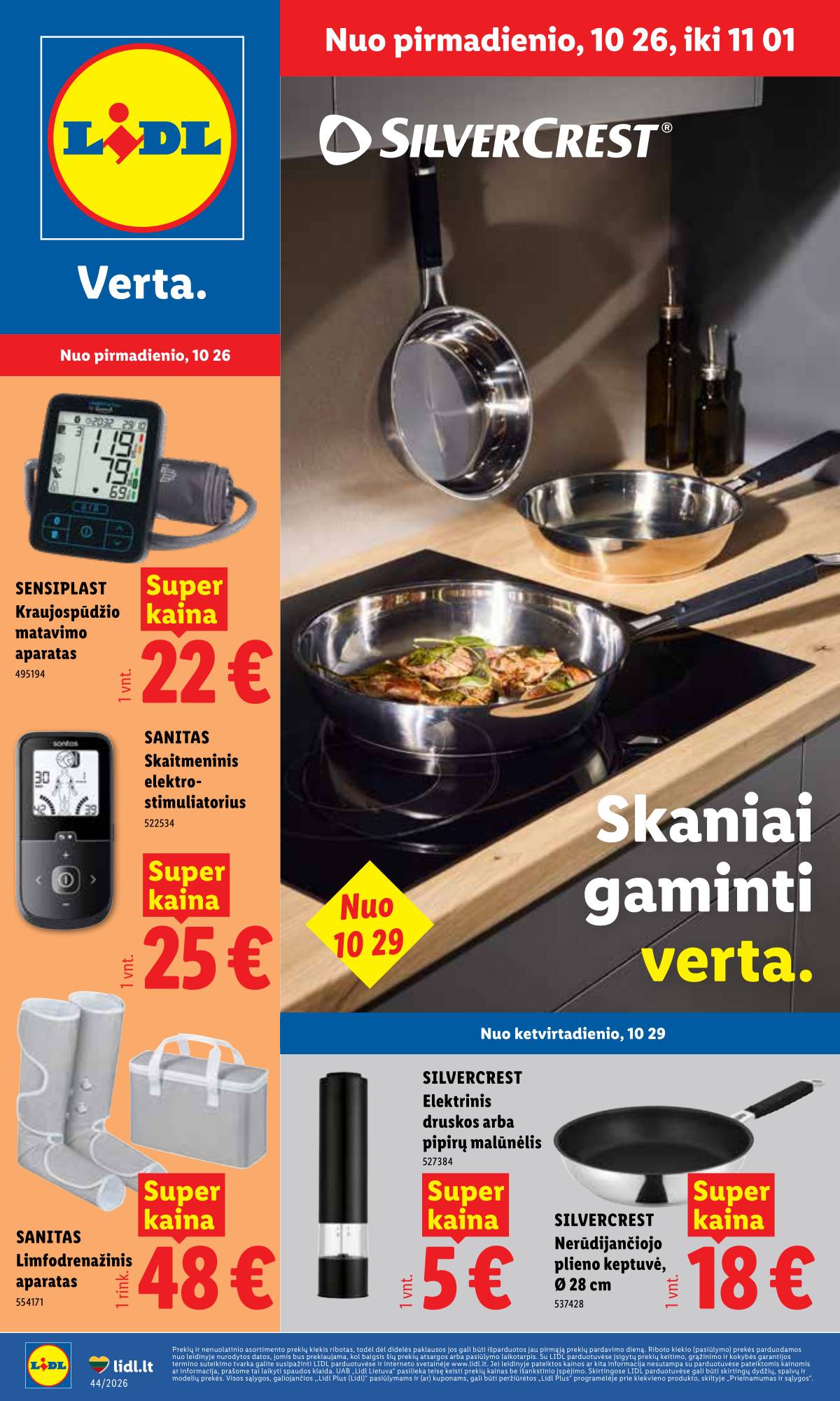 Lidl - LIDL Ne maisto prekių akcijų leidinys 1 puslapis