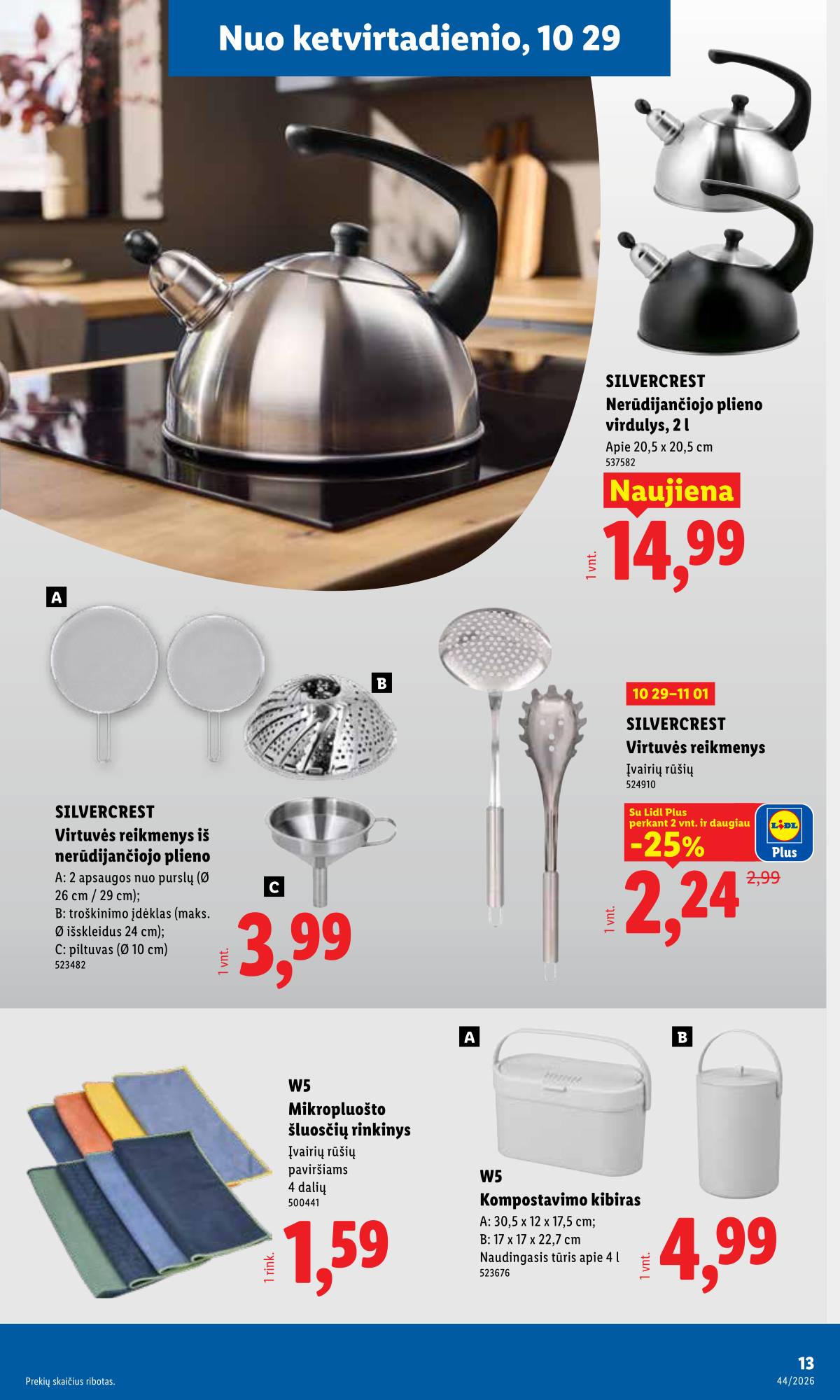 Lidl - LIDL Ne maisto prekių akcijų leidinys 13 puslapis