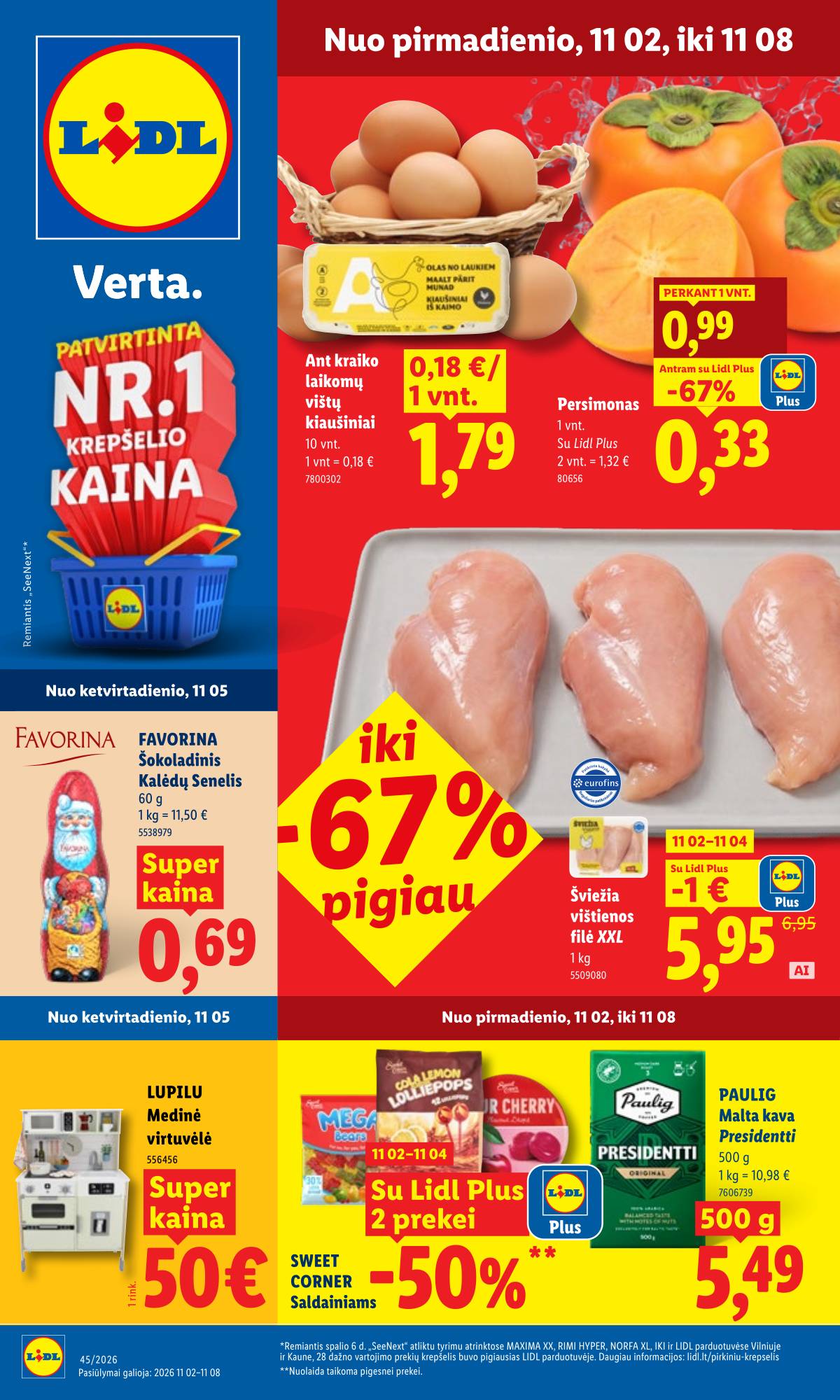 Lidl - LIDL SAVAITĖS Maisto prekių akcijų leidinys 1 puslapis