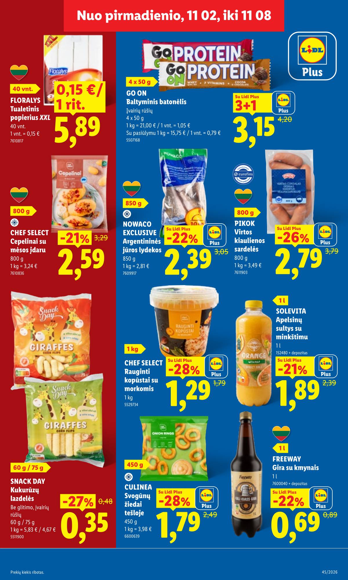 Lidl - LIDL SAVAITĖS Maisto prekių akcijų leidinys 3 puslapis