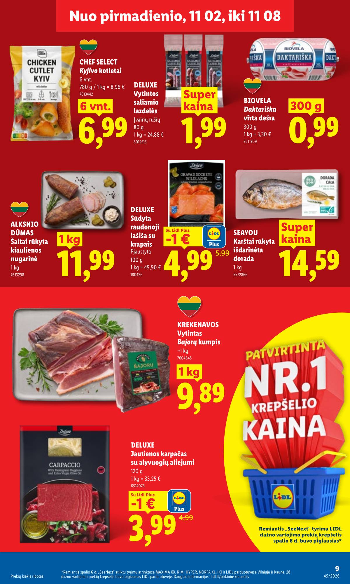 Lidl - LIDL SAVAITĖS Maisto prekių akcijų leidinys 9 puslapis