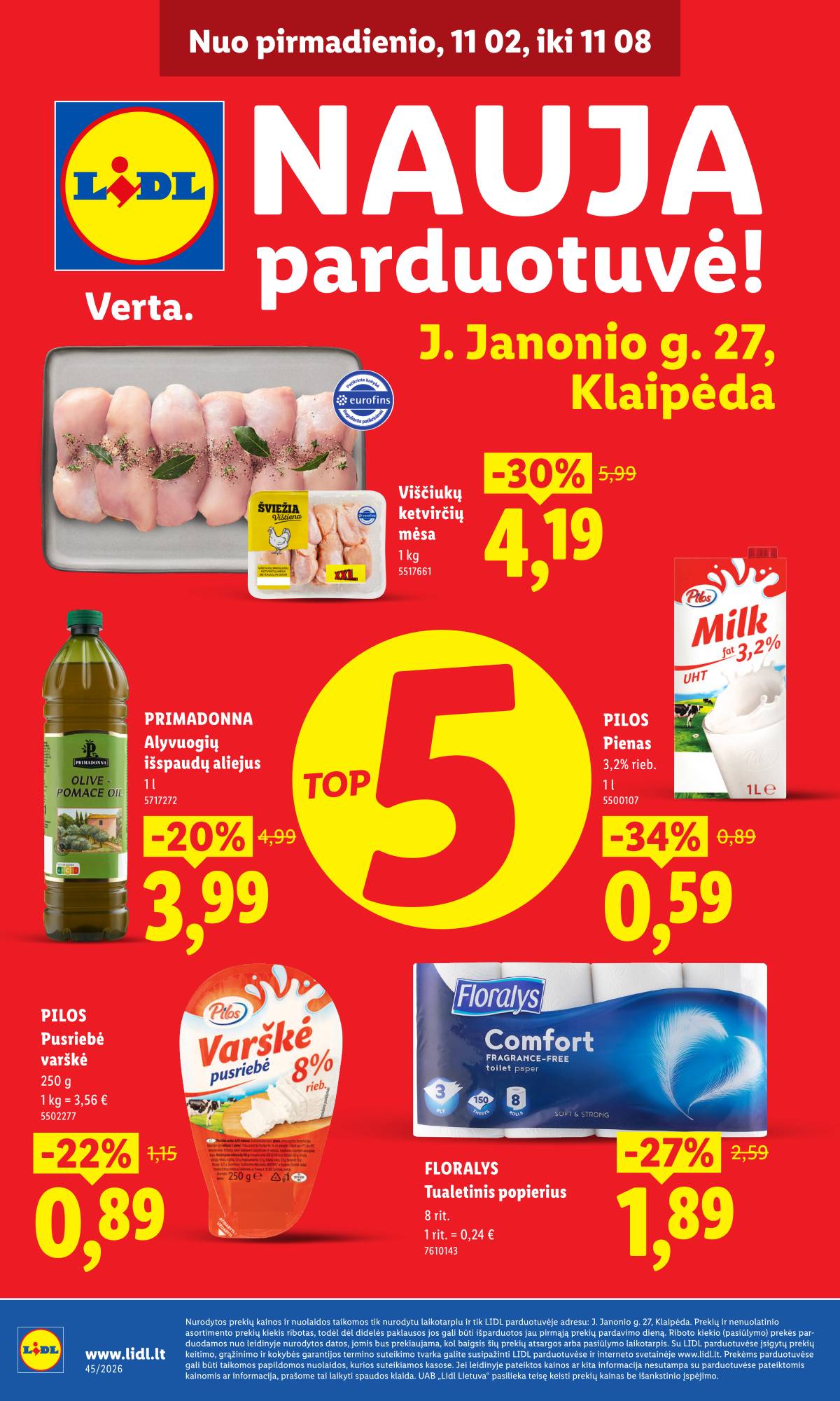 Lidl - J. Janonio g. 27, Klaipėda 1 puslapis